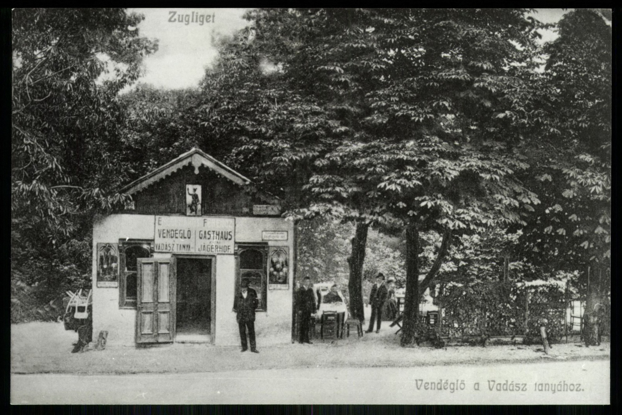 Vendéglő a Vadász tanyához, Zugliget (Magyar Kereskedelmi és Vendéglátóipari Múzeum CC BY-NC-ND)