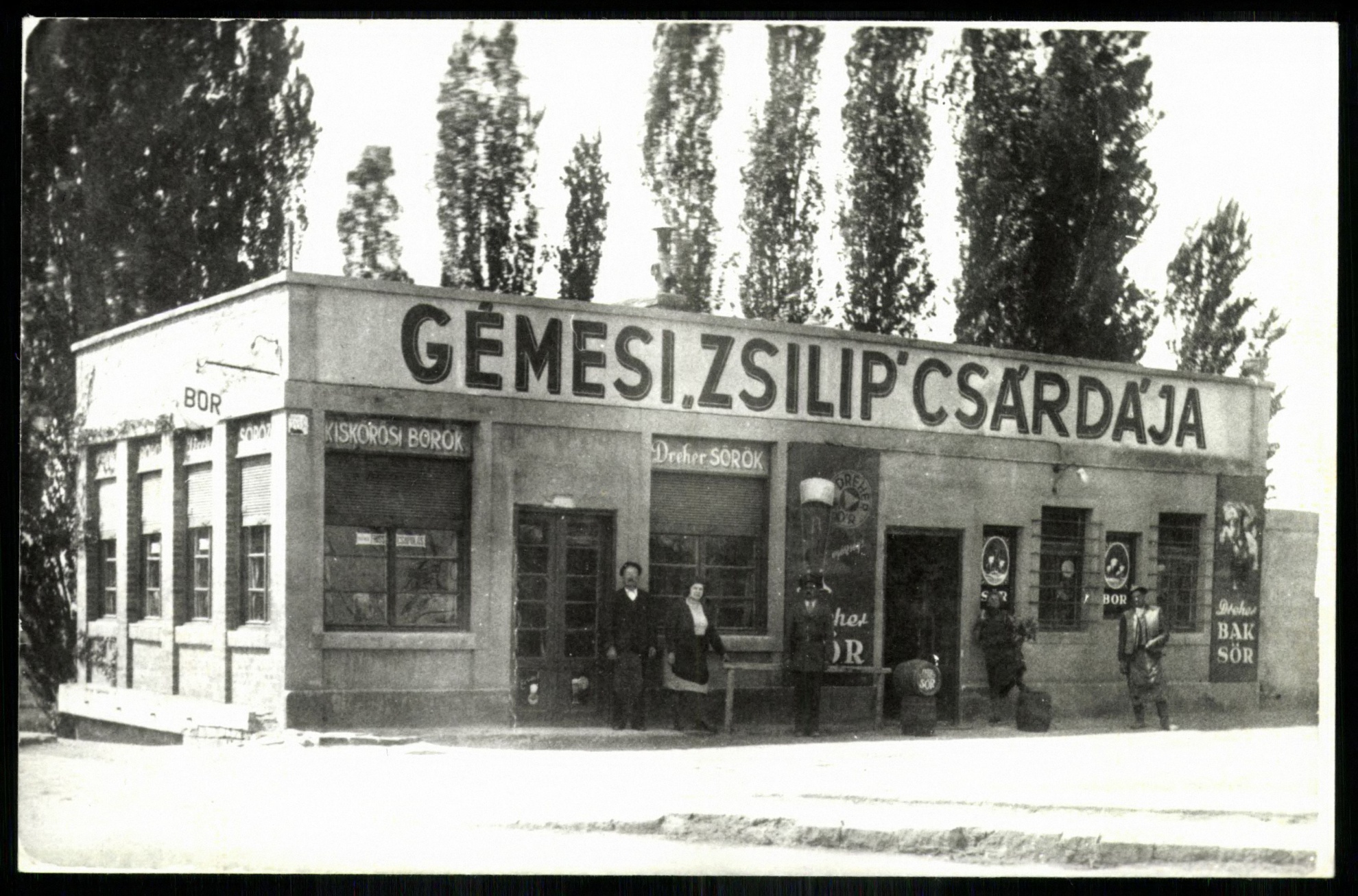 Gémesi „Zsilip” csárdája, IX., Kikötő főút 3493/3. (Magyar Kereskedelmi és Vendéglátóipari Múzeum CC BY-NC-ND)
