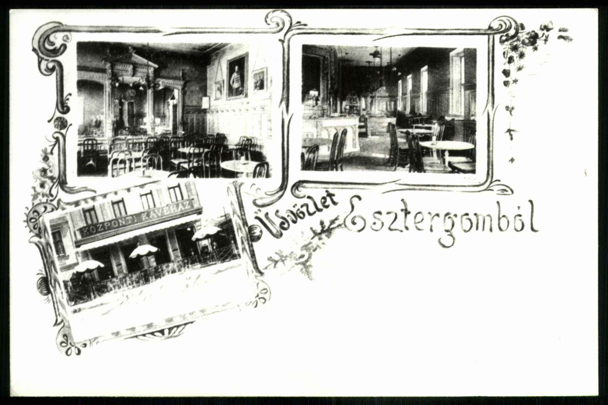 Esztergom Központi kávéház (Magyar Kereskedelmi és Vendéglátóipari Múzeum CC BY-NC-ND)