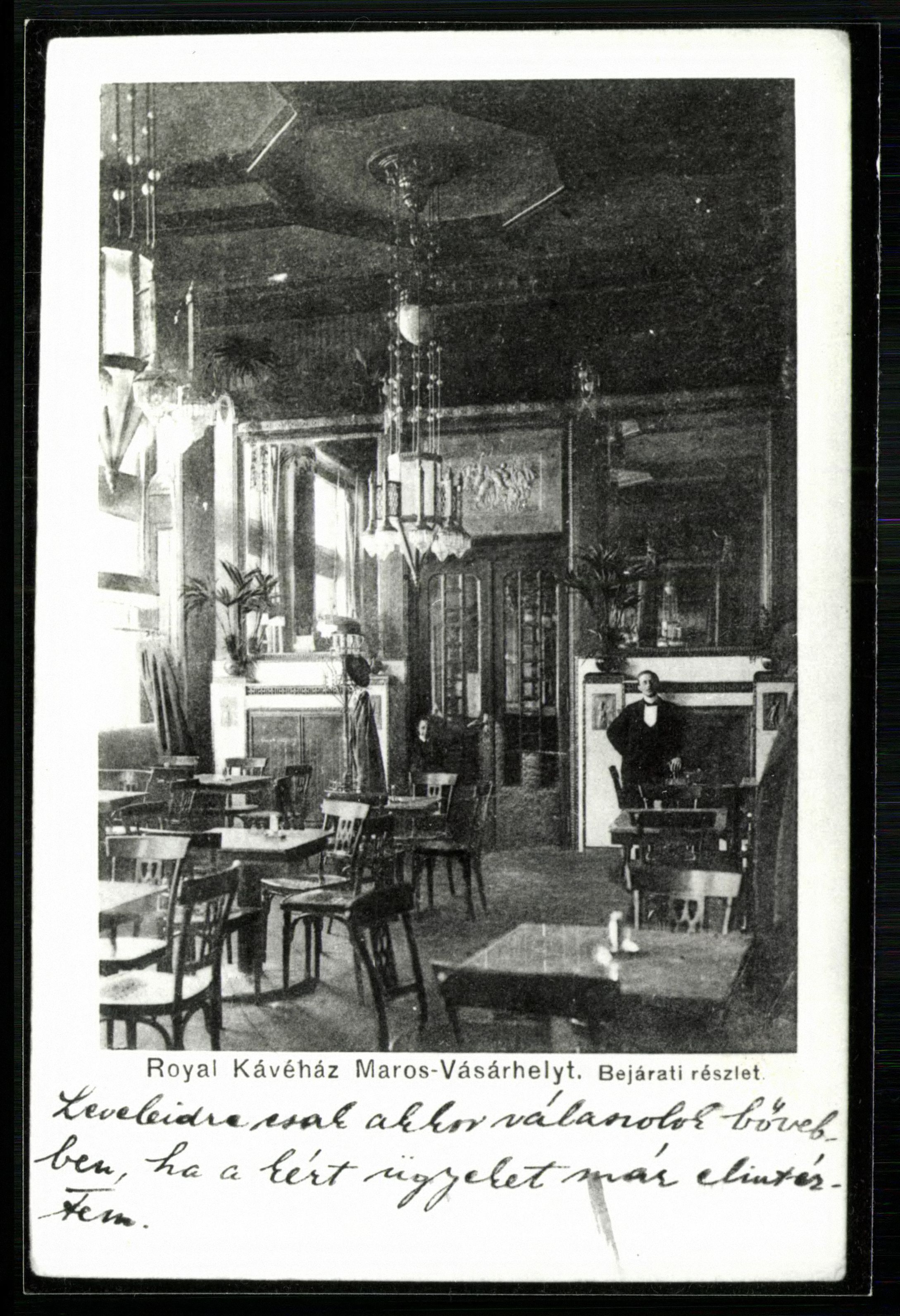 Marosvásárhely Rechnitzer Adolf kávéháza (Magyar Kereskedelmi és Vendéglátóipari Múzeum CC BY-NC-ND)