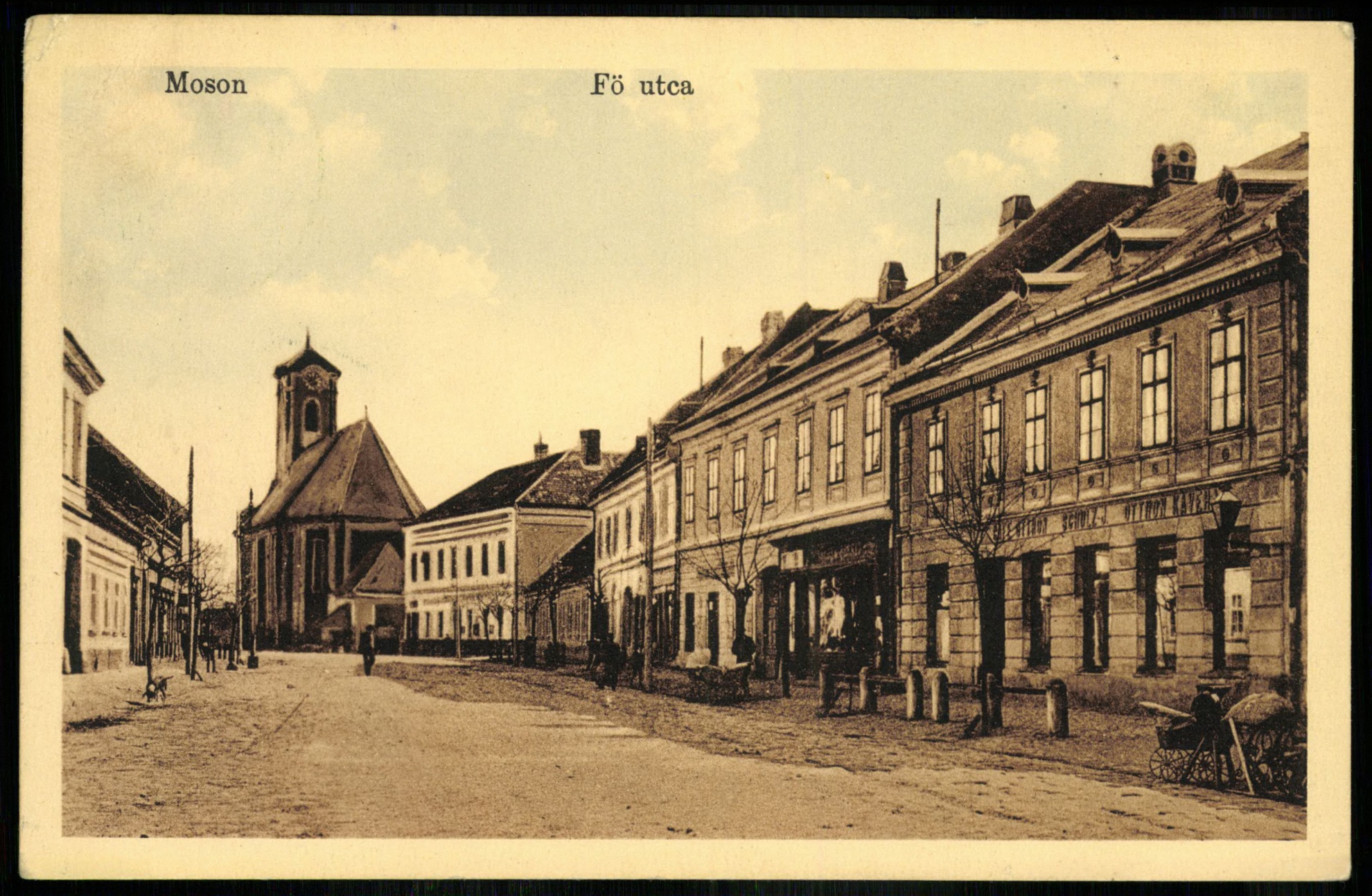 Moson. Fő utca (Magyar Kereskedelmi és Vendéglátóipari Múzeum CC BY-NC-ND)