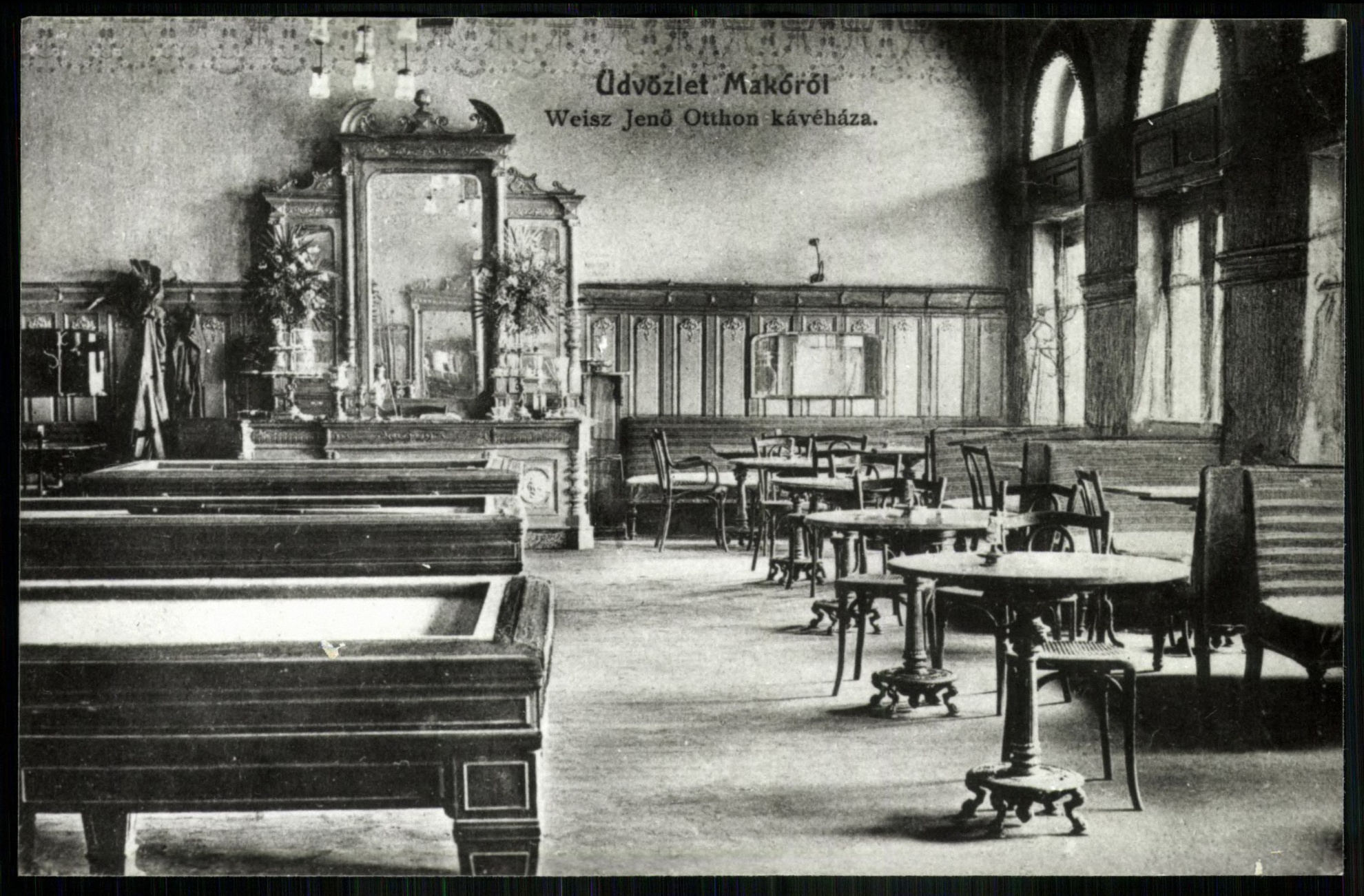 Marosvásárhely Rechnitzer Adolf kávéháza (Magyar Kereskedelmi és Vendéglátóipari Múzeum CC BY-NC-ND)