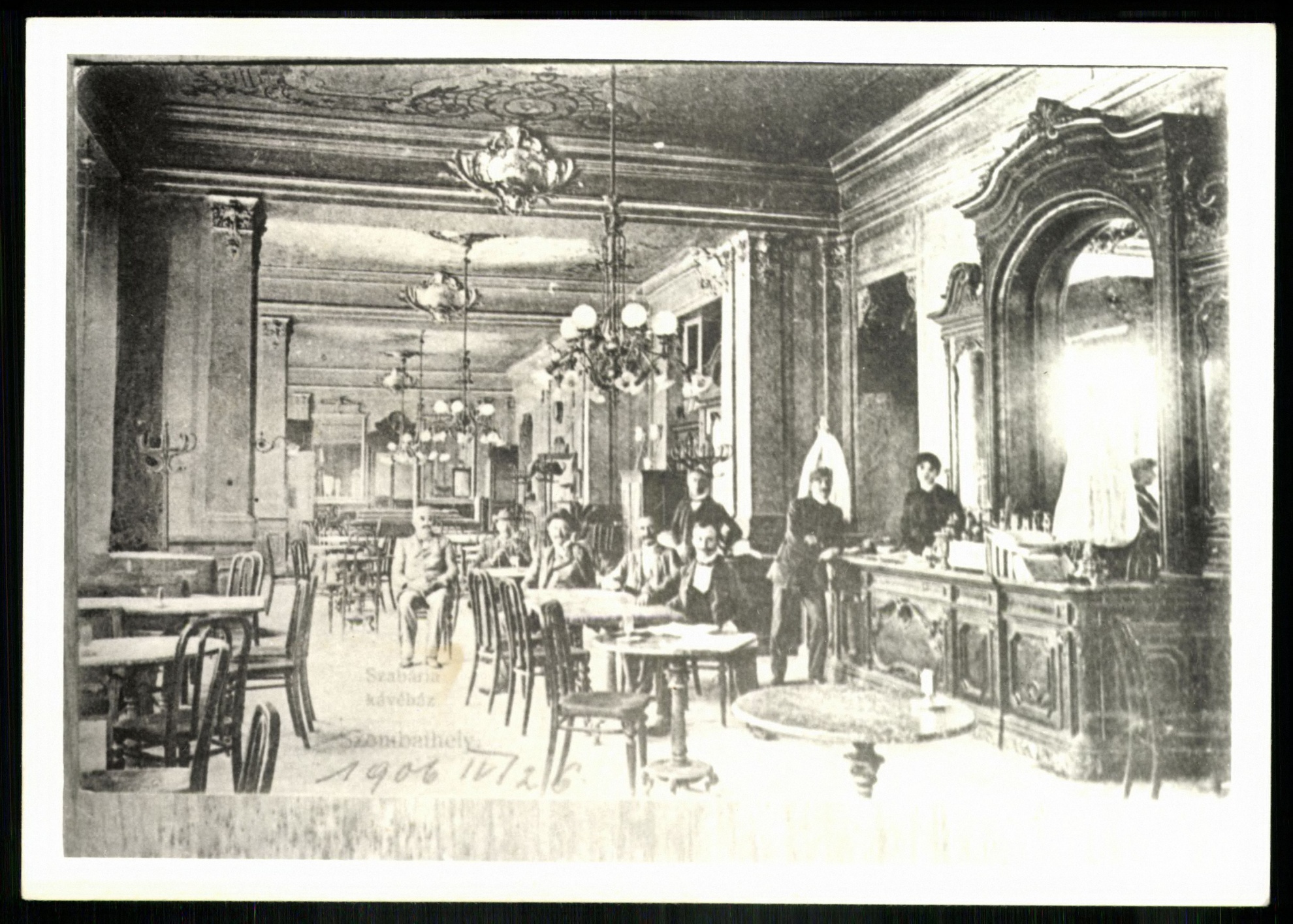 Szombathely Sabária kávéház (Magyar Kereskedelmi és Vendéglátóipari Múzeum CC BY-NC-ND)