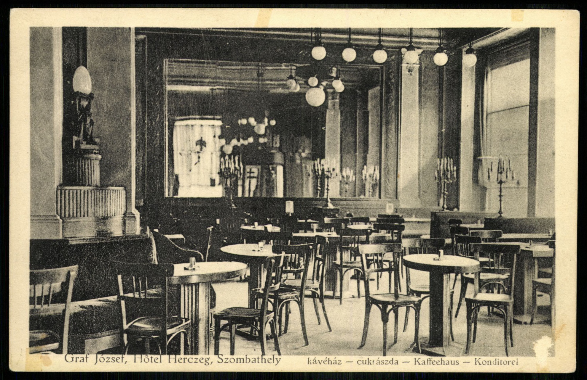 Szombathely Sabária kávéház (Magyar Kereskedelmi és Vendéglátóipari Múzeum CC BY-NC-ND)