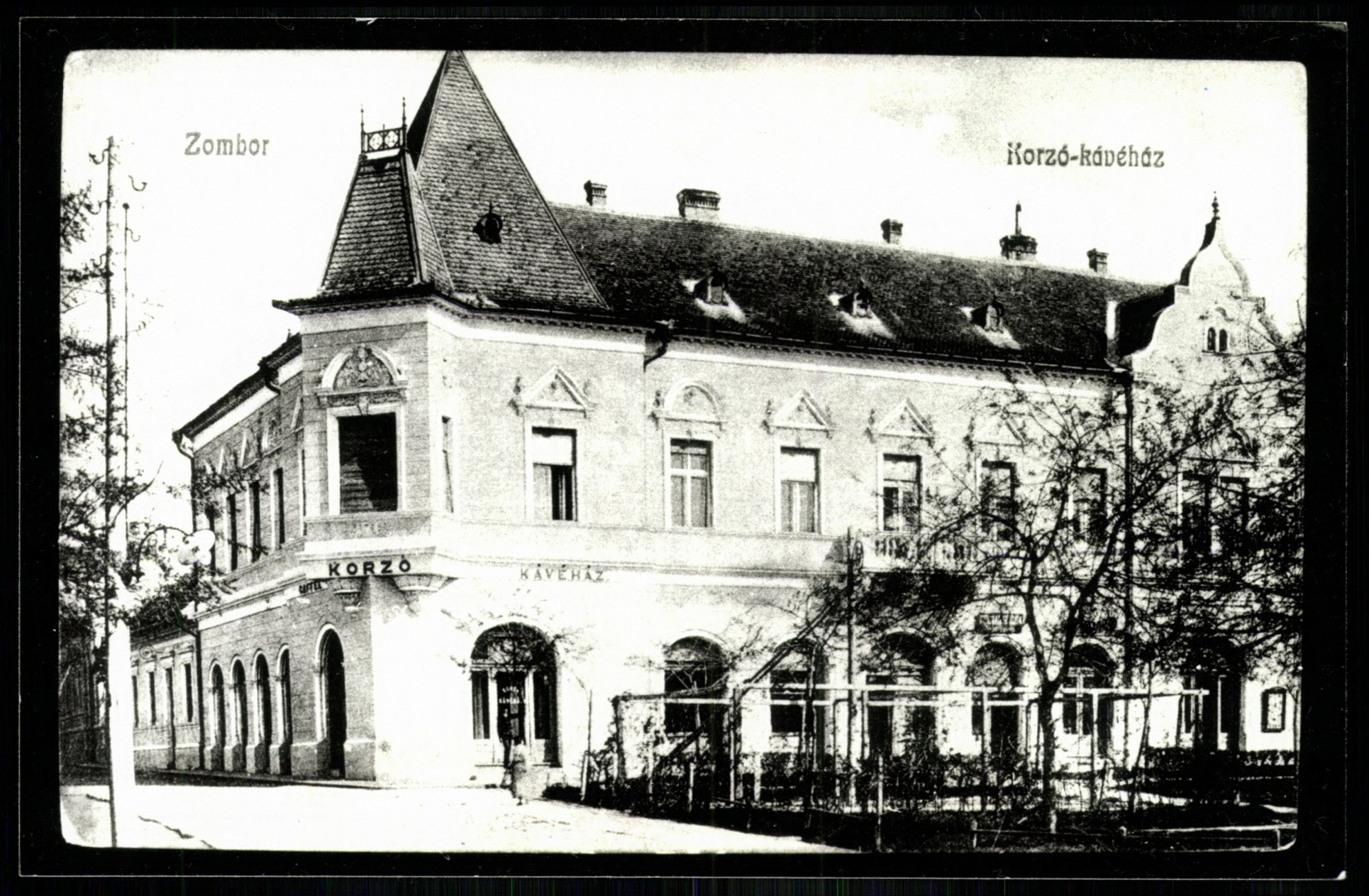 Zombor Korzó kávéház (Magyar Kereskedelmi és Vendéglátóipari Múzeum CC BY-NC-ND)