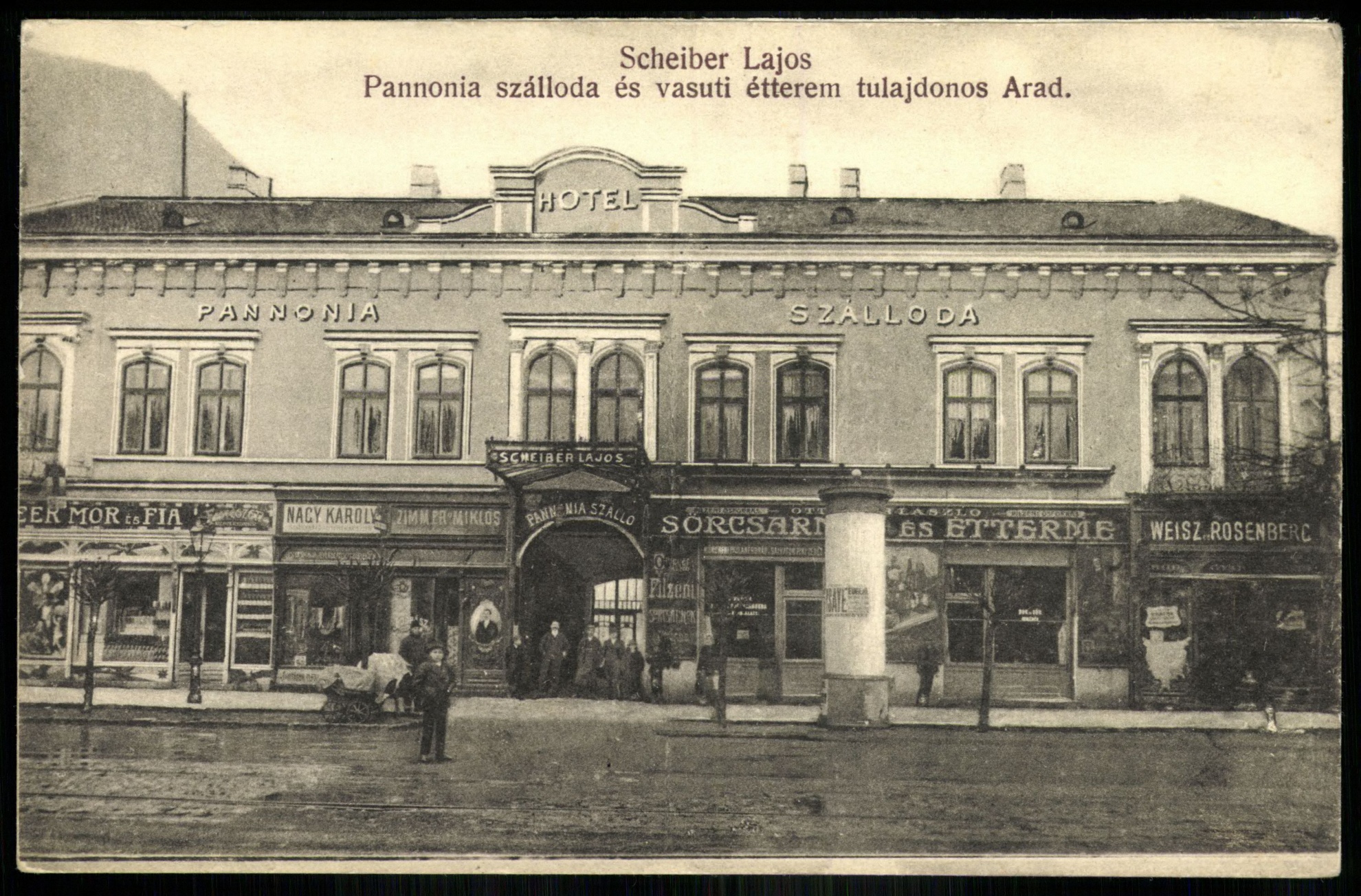 Arad Scheiber Lajos Pannonia szálloda és vasúti étterem tulajdonos (Magyar Kereskedelmi és Vendéglátóipari Múzeum CC BY-NC-ND)