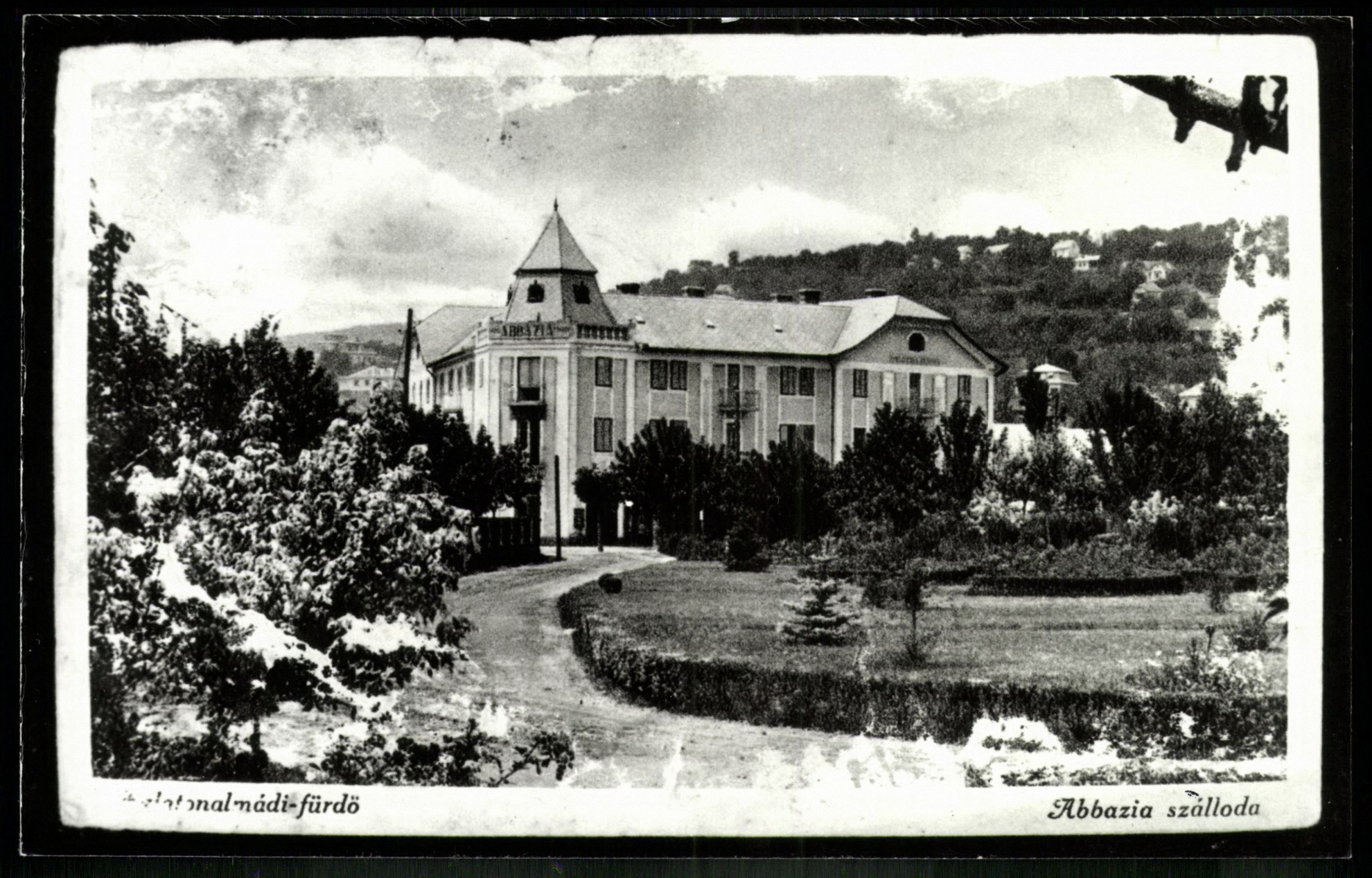 Balatonalmádi-fürdő Abbázia szálloda (Magyar Kereskedelmi és Vendéglátóipari Múzeum CC BY-NC-ND)