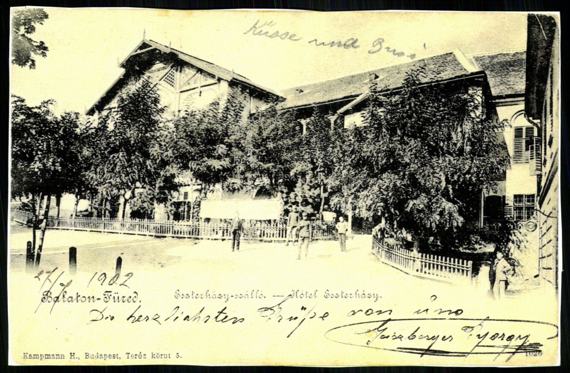 Balatonfüred Eszterházy szálló (Magyar Kereskedelmi és Vendéglátóipari Múzeum CC BY-NC-ND)