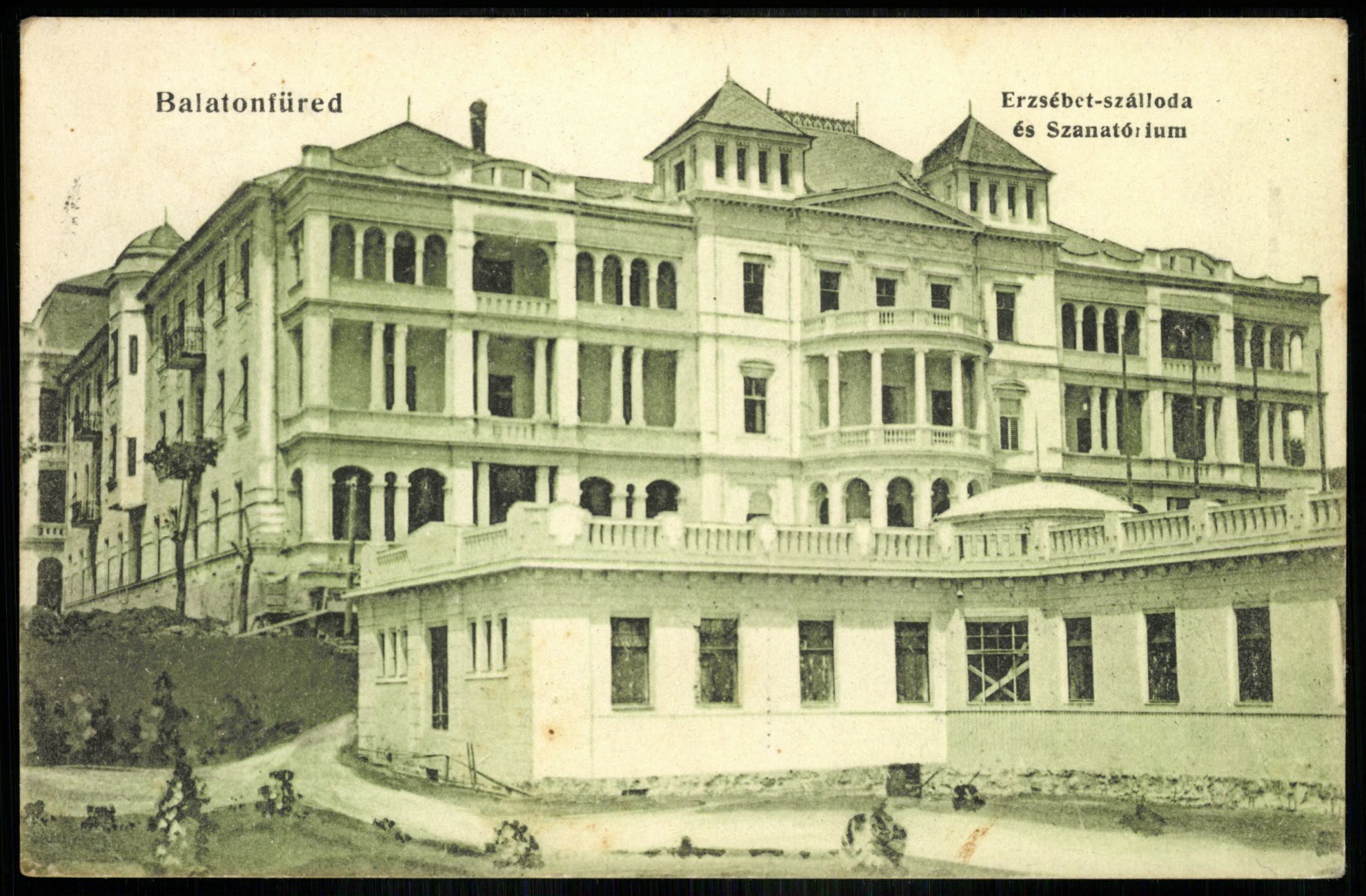 Balatonfüred Erzsébet szálloda és Szantórium (Magyar Kereskedelmi és Vendéglátóipari Múzeum CC BY-NC-ND)