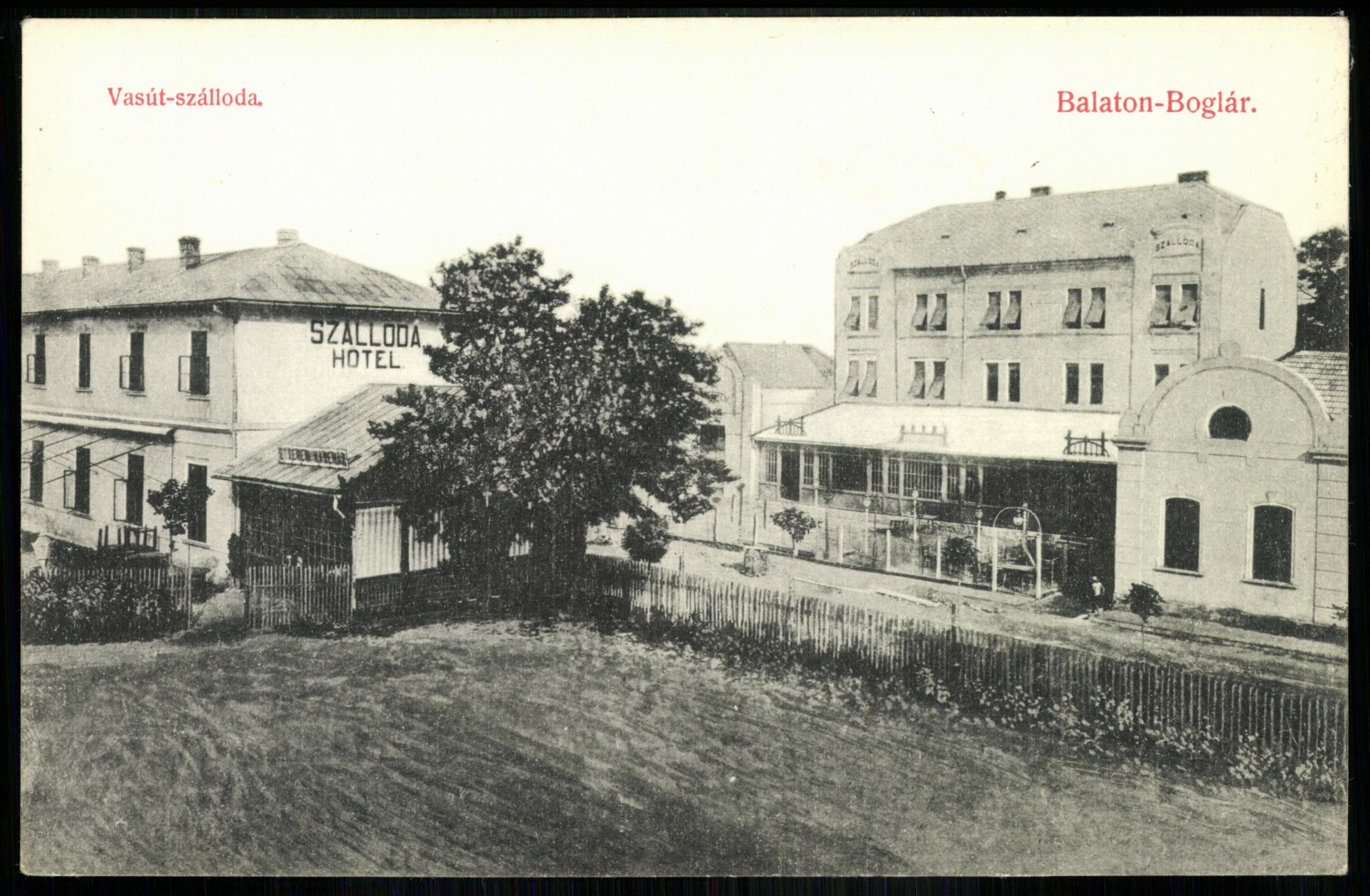 Balatonbolár Vasúti szálloda (Magyar Kereskedelmi és Vendéglátóipari Múzeum CC BY-NC-ND)