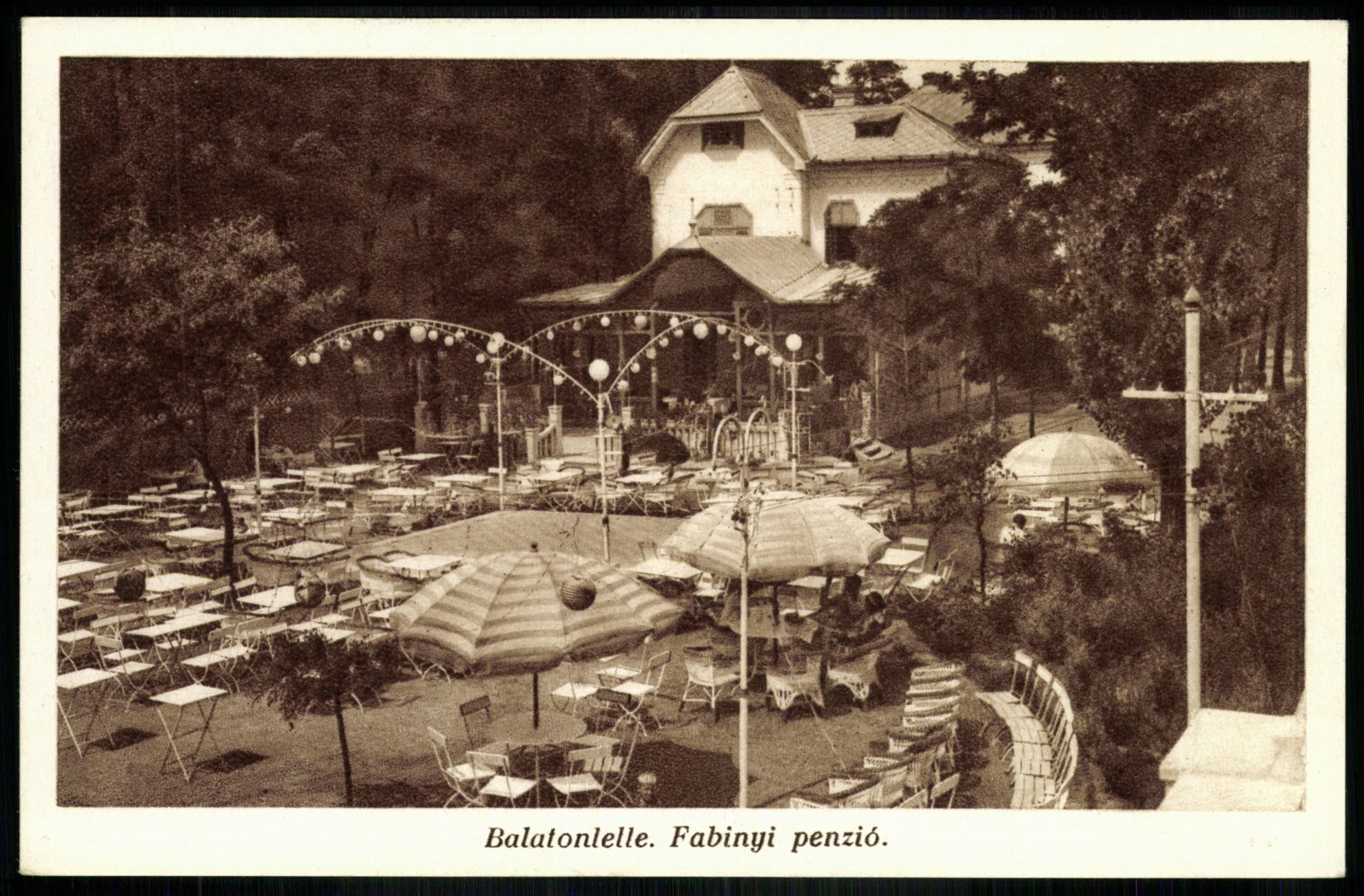 Balatonlelle Fabinyi penzió (Magyar Kereskedelmi és Vendéglátóipari Múzeum CC BY-NC-ND)