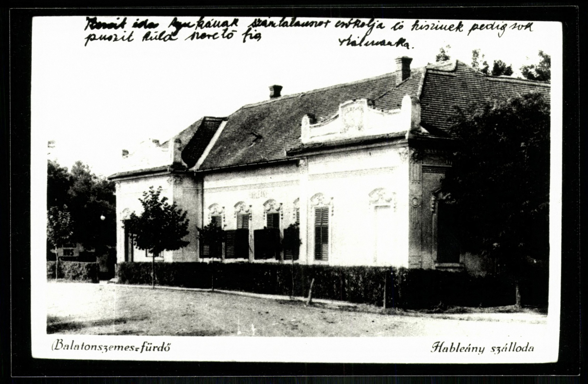 Balatonszemes-fürdő Hableány szálloda (Magyar Kereskedelmi és Vendéglátóipari Múzeum CC BY-NC-ND)
