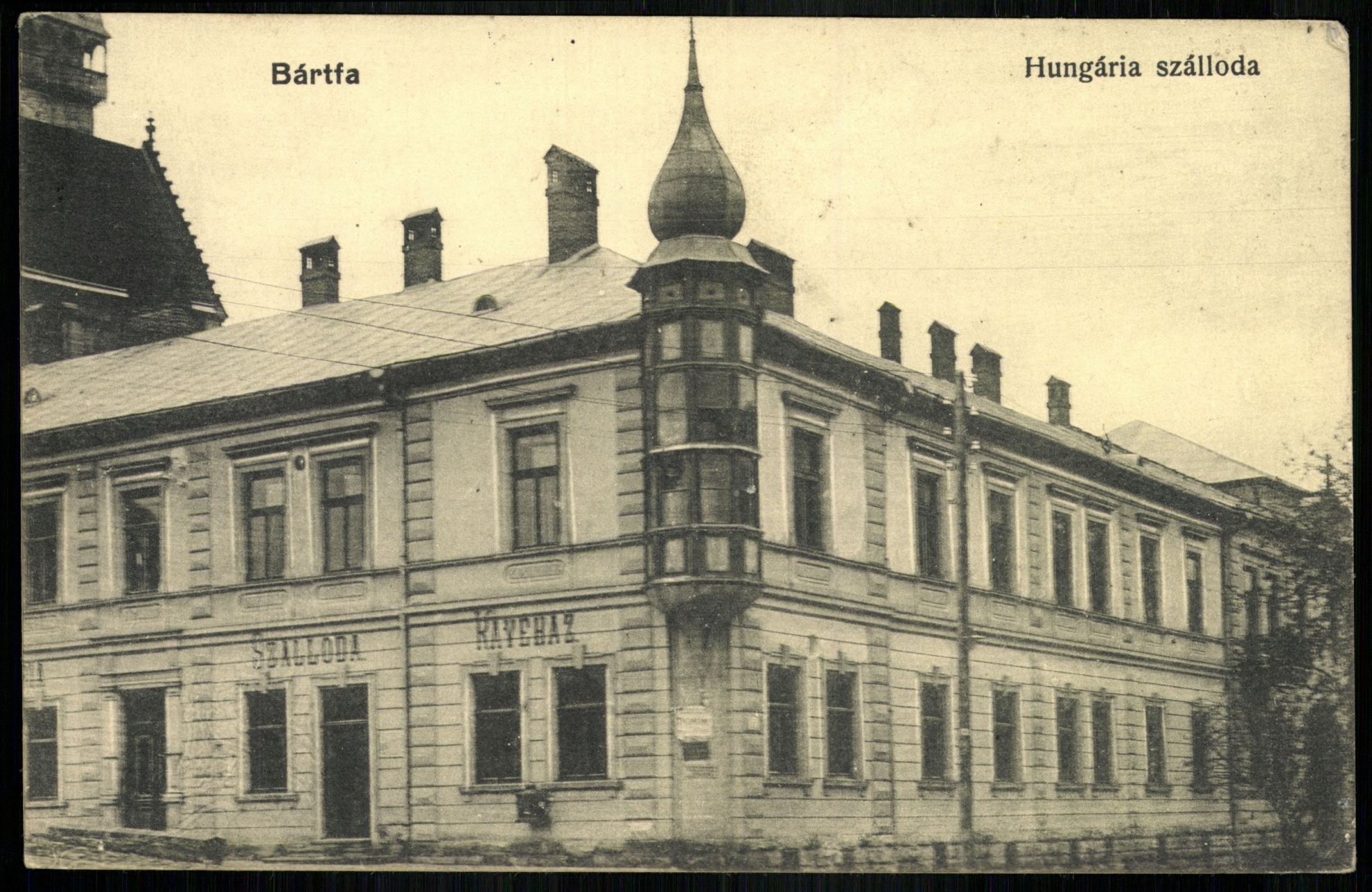 Bártfa Hungária szálloda (Magyar Kereskedelmi és Vendéglátóipari Múzeum CC BY-NC-ND)