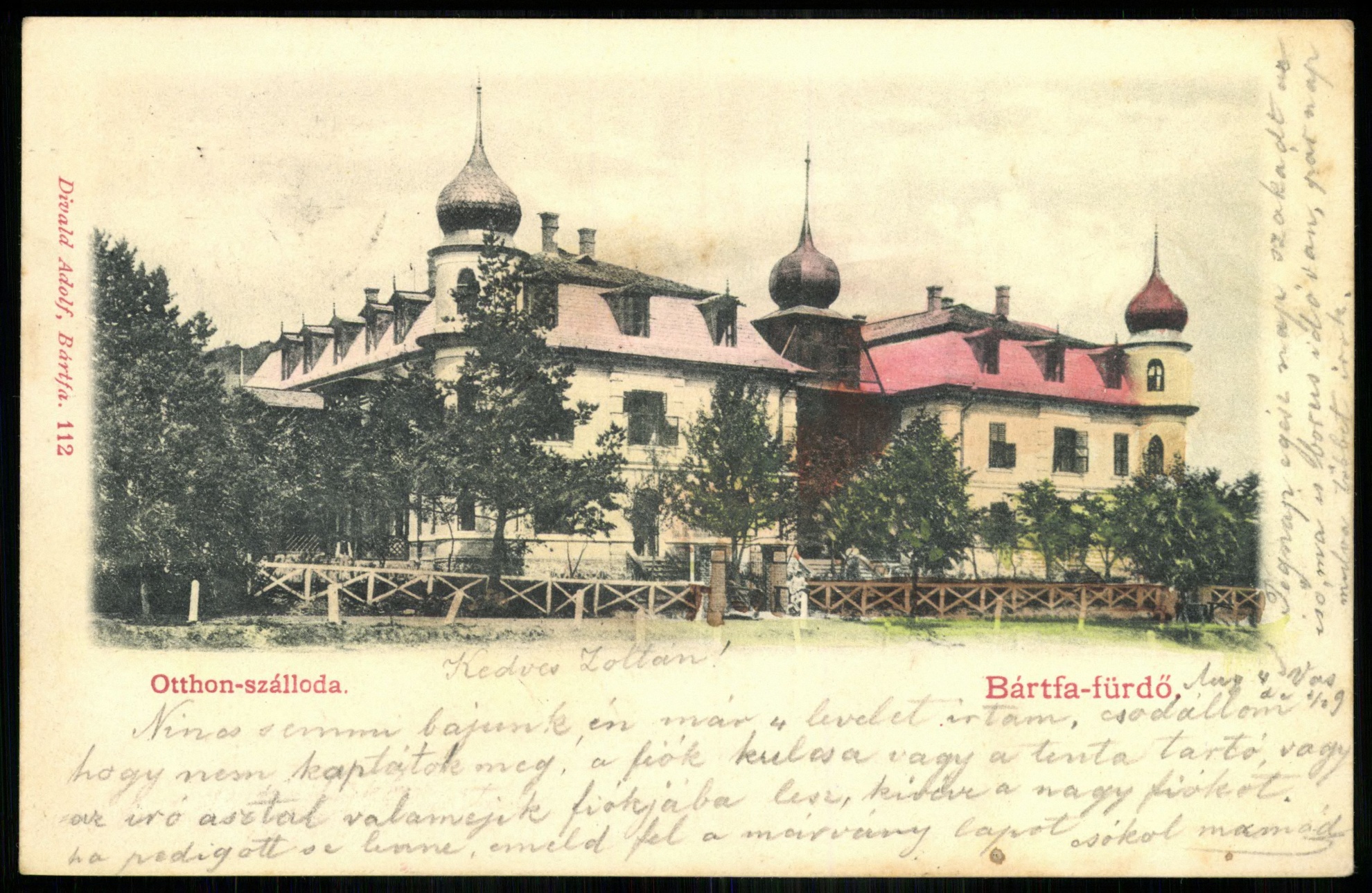 Bártfafürdő Otthon-szálloda (Magyar Kereskedelmi és Vendéglátóipari Múzeum CC BY-NC-ND)