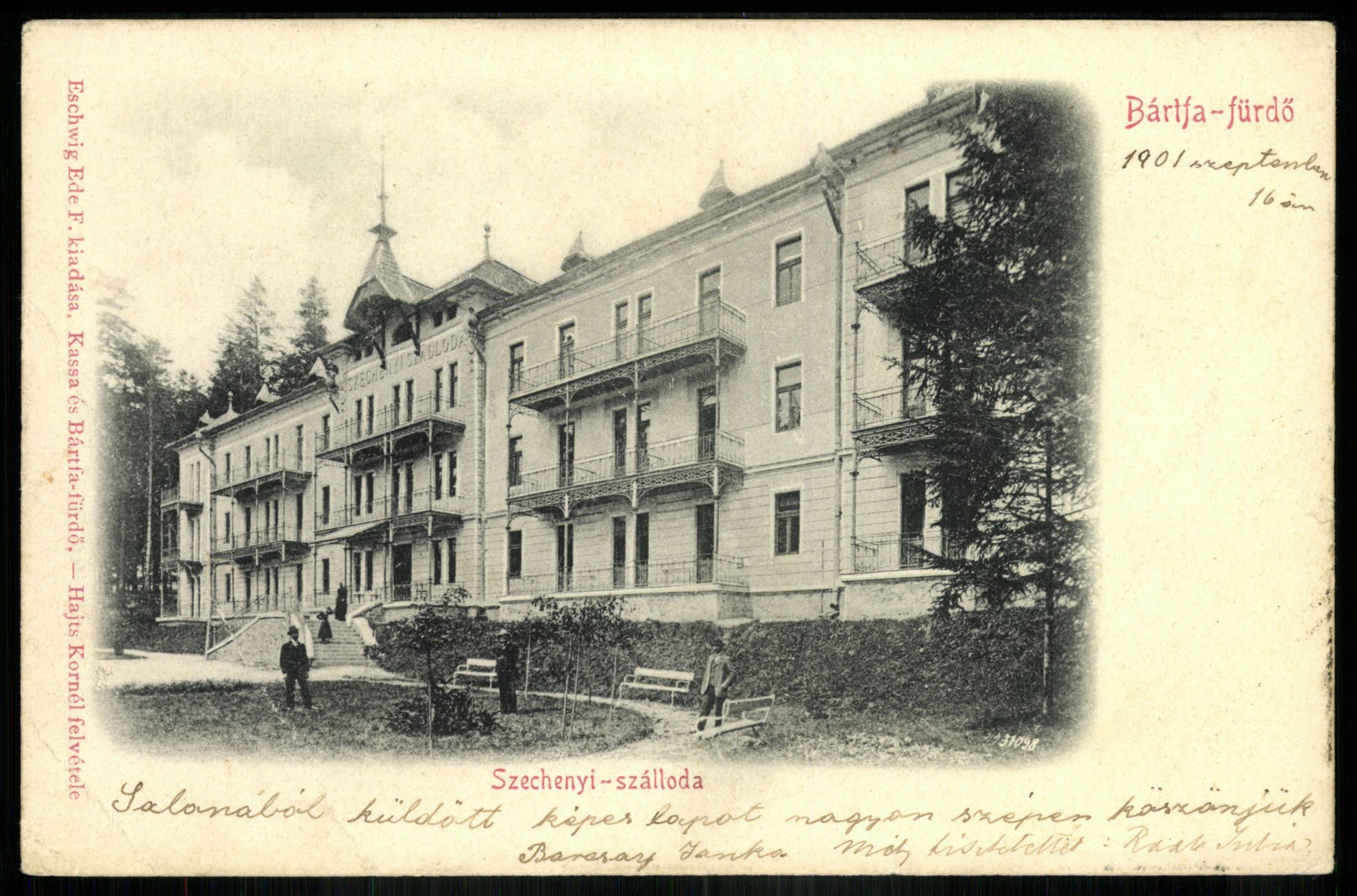 Bártfafürdő Széchenyi-szálloda (Magyar Kereskedelmi és Vendéglátóipari Múzeum CC BY-NC-ND)