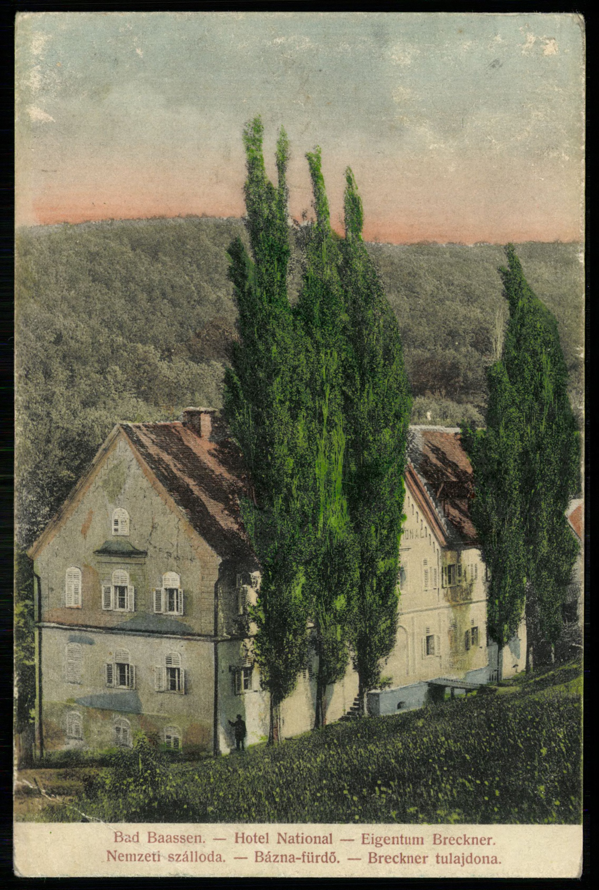 Báznafürdő Nemzeti szálloda - Breckner tulajdona (Magyar Kereskedelmi és Vendéglátóipari Múzeum CC BY-NC-ND)