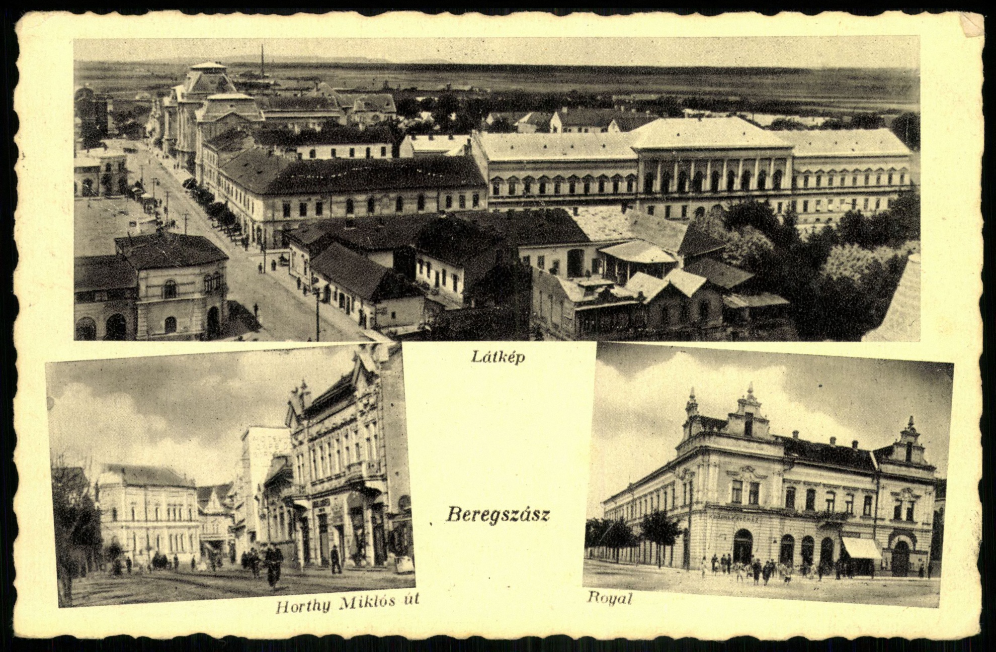 Beregszász Látkép, Horthy Miklós tér, Royal (Magyar Kereskedelmi és Vendéglátóipari Múzeum CC BY-NC-ND)