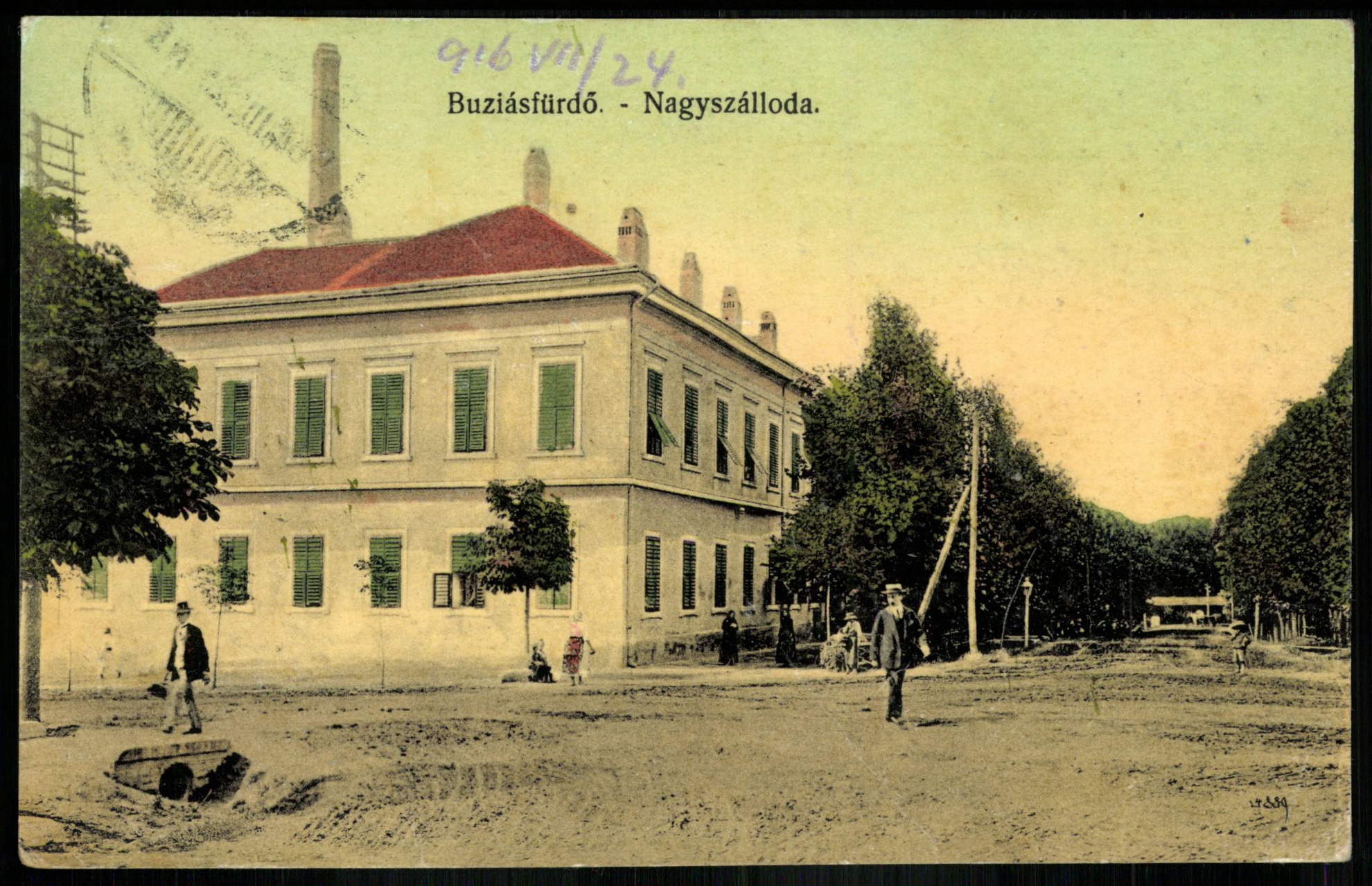 Buziásfürdő Nagy szálloda (Magyar Kereskedelmi és Vendéglátóipari Múzeum CC BY-NC-ND)