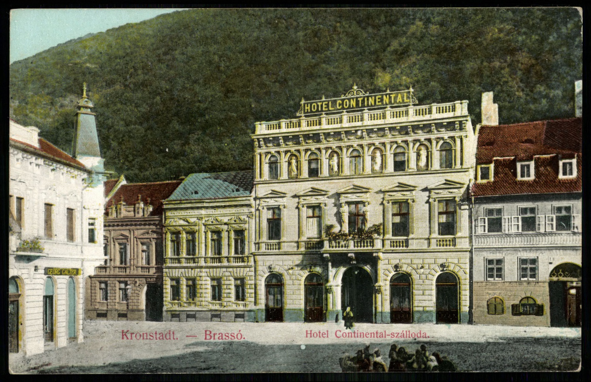 Brassó Hotel Continental szálloda (Magyar Kereskedelmi és Vendéglátóipari Múzeum CC BY-NC-ND)