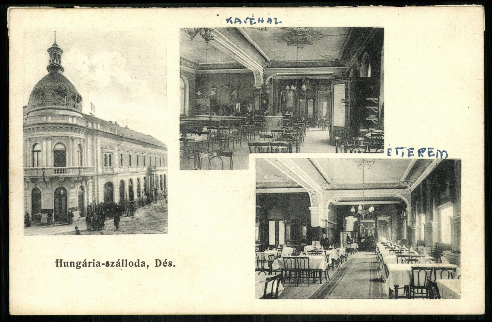 Dés Hungária szálloda, Kávéház, Étterem (Magyar Kereskedelmi és Vendéglátóipari Múzeum CC BY-NC-ND)