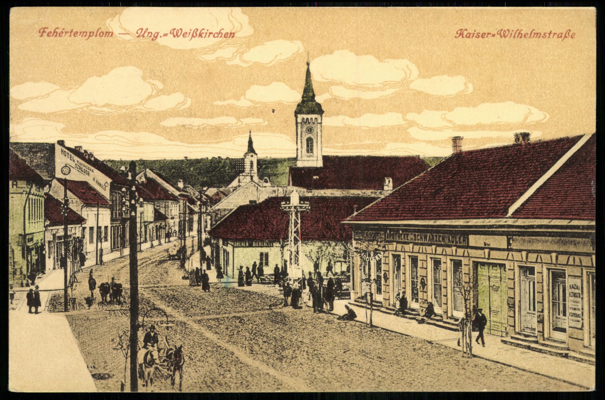 Fehértemplom Kaiser Wilhelmstrasse (Magyar Kereskedelmi és Vendéglátóipari Múzeum CC BY-NC-ND)