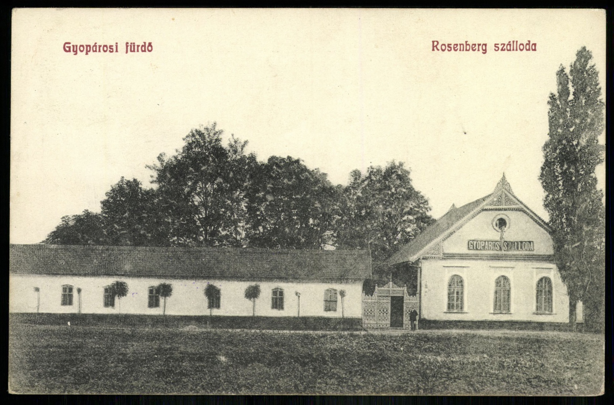 Gyopárosfürdő Rosenberg szálloda (Magyar Kereskedelmi és Vendéglátóipari Múzeum CC BY-NC-ND)