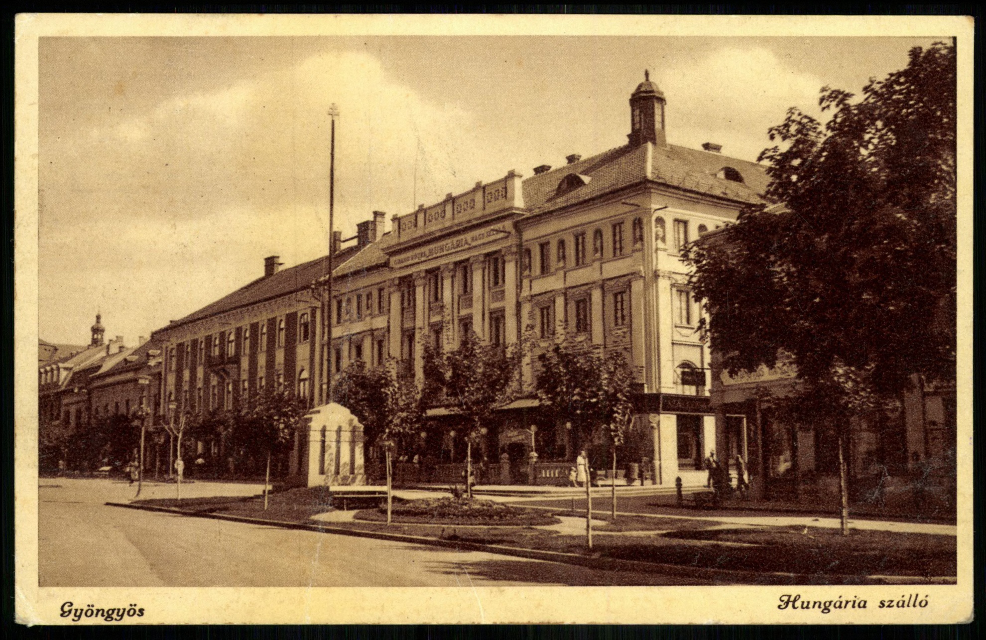 Gyöngyös Hungária szálló (Magyar Kereskedelmi és Vendéglátóipari Múzeum CC BY-NC-ND)