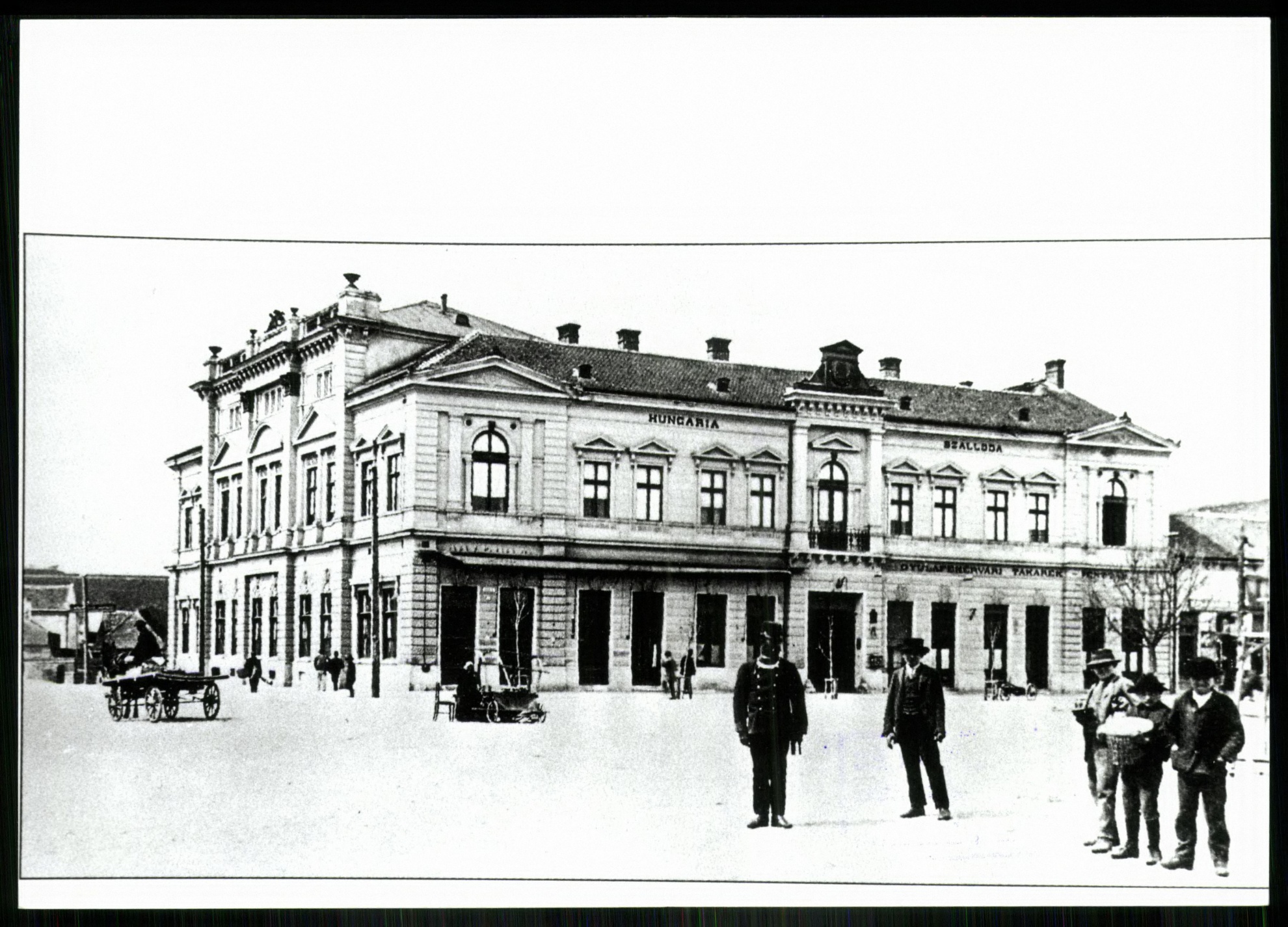 Gyulafehérvár A Hungária szálloda 1910 körül (Magyar Kereskedelmi és Vendéglátóipari Múzeum CC BY-NC-ND)