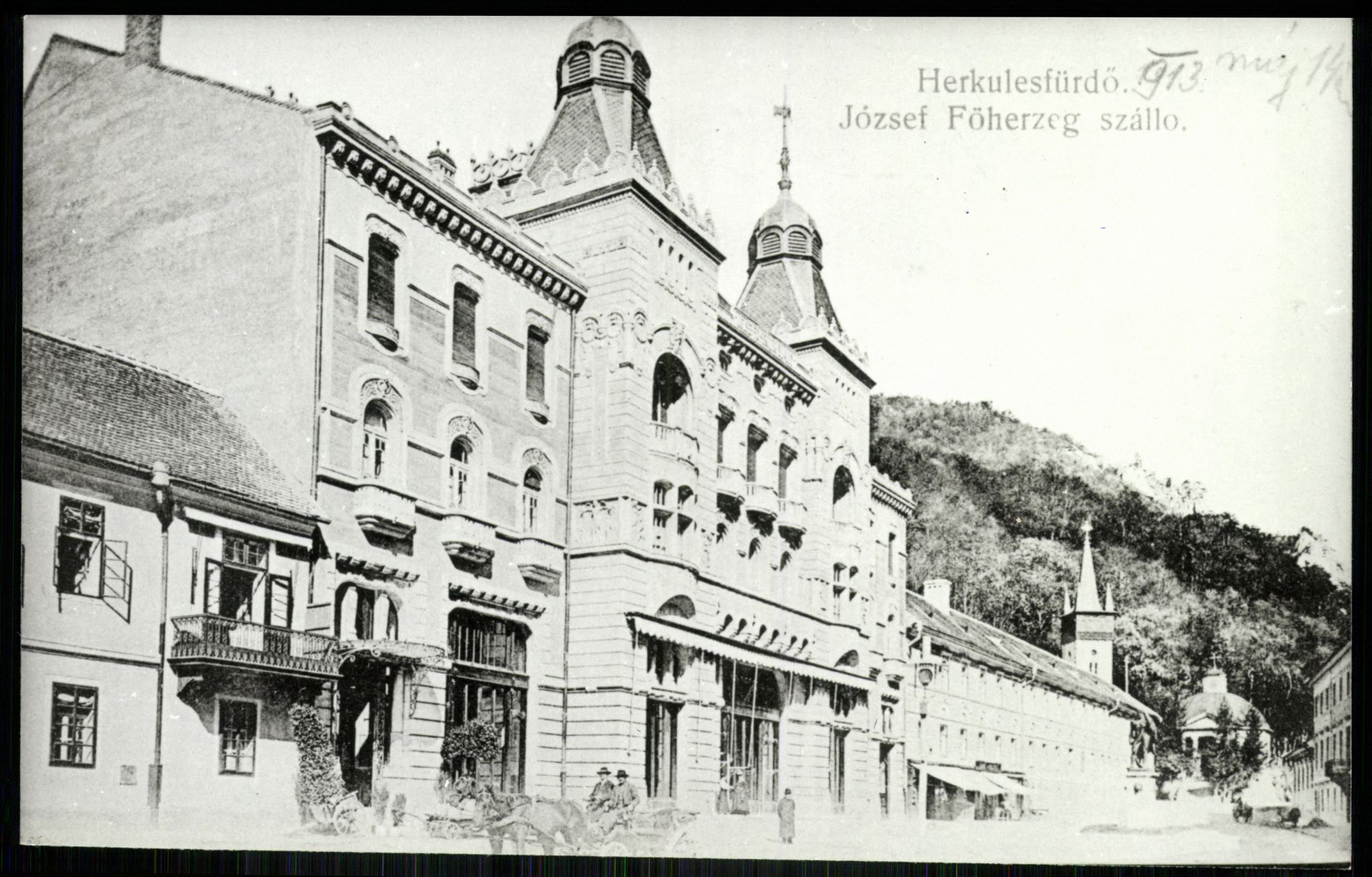 Herkülesfürdő József főherceg szálló (Magyar Kereskedelmi és Vendéglátóipari Múzeum CC BY-NC-ND)
