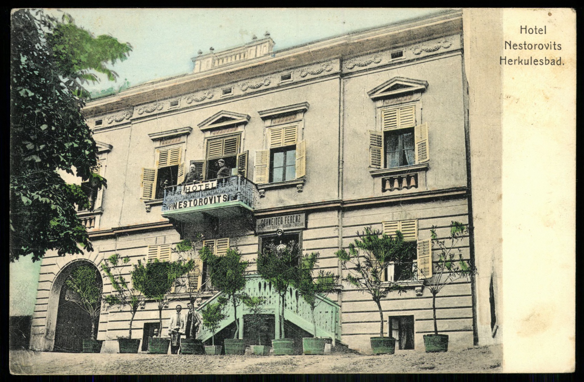 Herkülesfürdő Hotel Nestorovits (Magyar Kereskedelmi és Vendéglátóipari Múzeum CC BY-NC-ND)