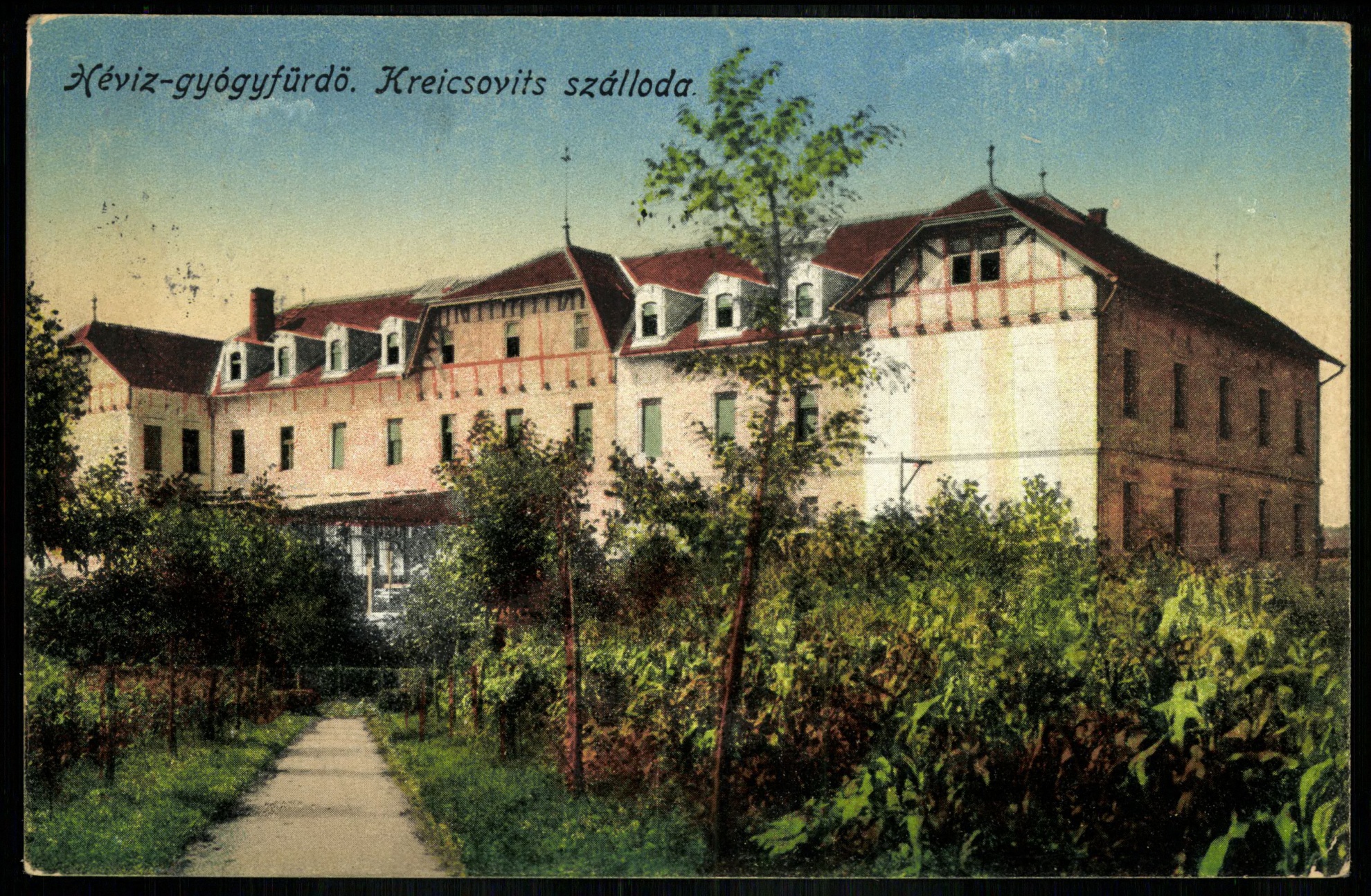 Hévízgyógyfürdő Kreicsovits szálloda (Magyar Kereskedelmi és Vendéglátóipari Múzeum CC BY-NC-ND)