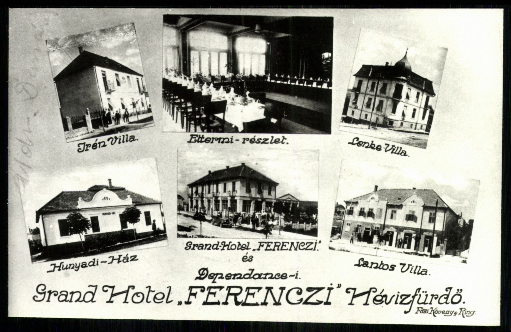 Hévízfürdő Grand Hotel „Ferenczi” (Magyar Kereskedelmi és Vendéglátóipari Múzeum CC BY-NC-ND)
