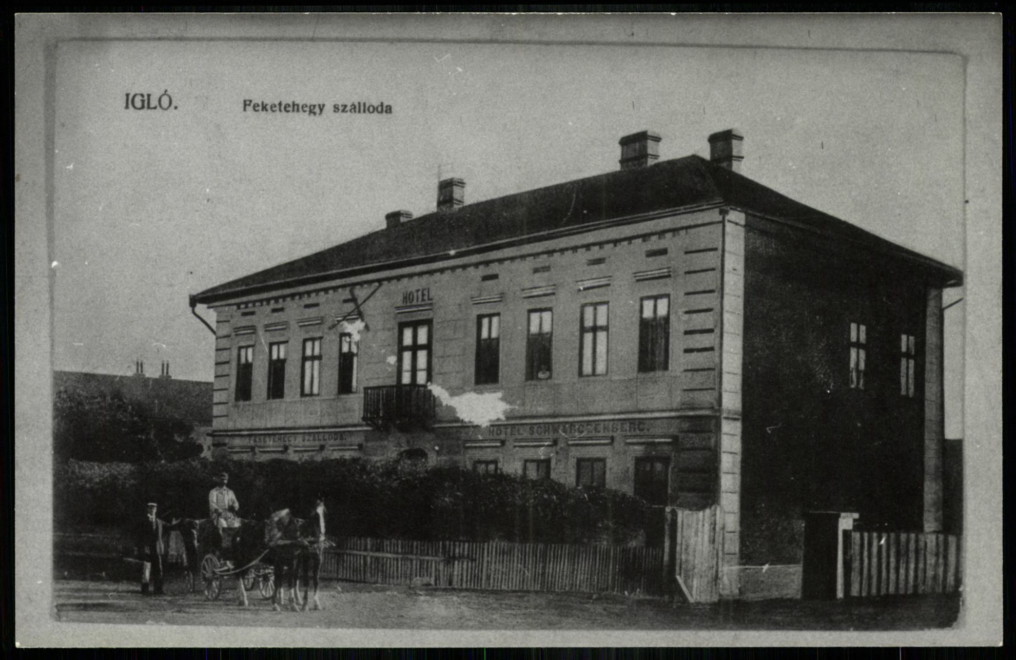 Igló Antal Imre Feketehegy szálloda. A pályaudvarral szemben (Magyar Kereskedelmi és Vendéglátóipari Múzeum CC BY-NC-ND)