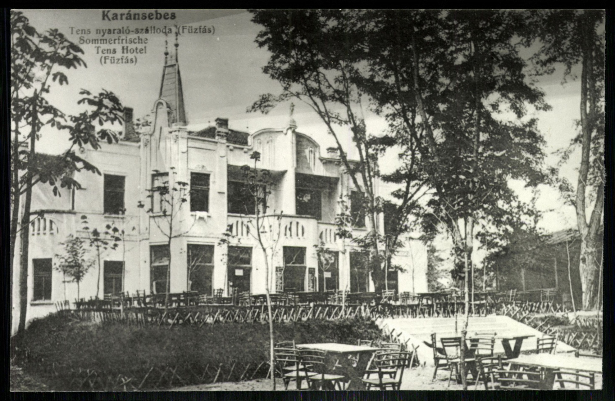Karánsebes Tens nyaraló-szálloda (Fűzfás) (Magyar Kereskedelmi és Vendéglátóipari Múzeum CC BY-NC-ND)