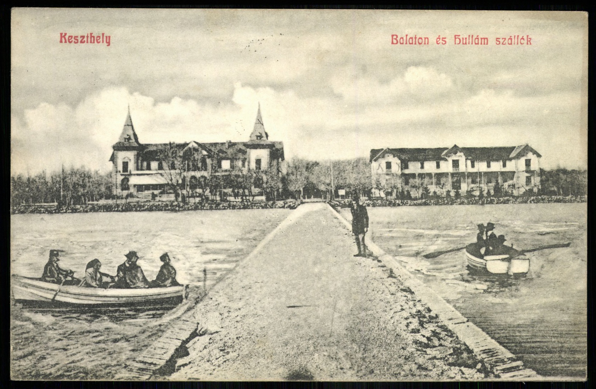 Keszthely. Balaton és Hullám szállók (Magyar Kereskedelmi és Vendéglátóipari Múzeum CC BY-NC-ND)