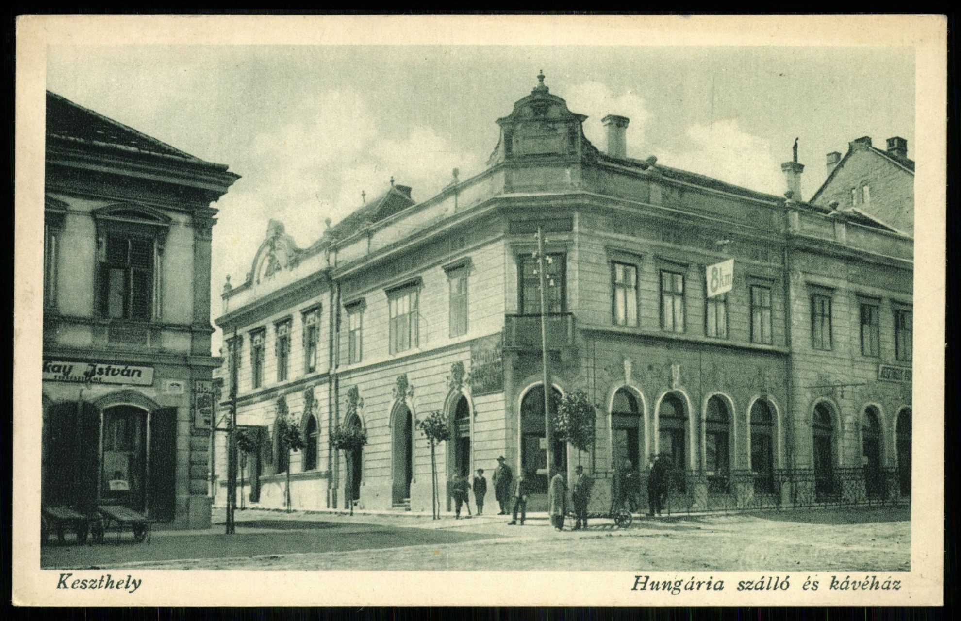 Keszthely Hungária szálló és kávéház (Magyar Kereskedelmi és Vendéglátóipari Múzeum CC BY-NC-ND)