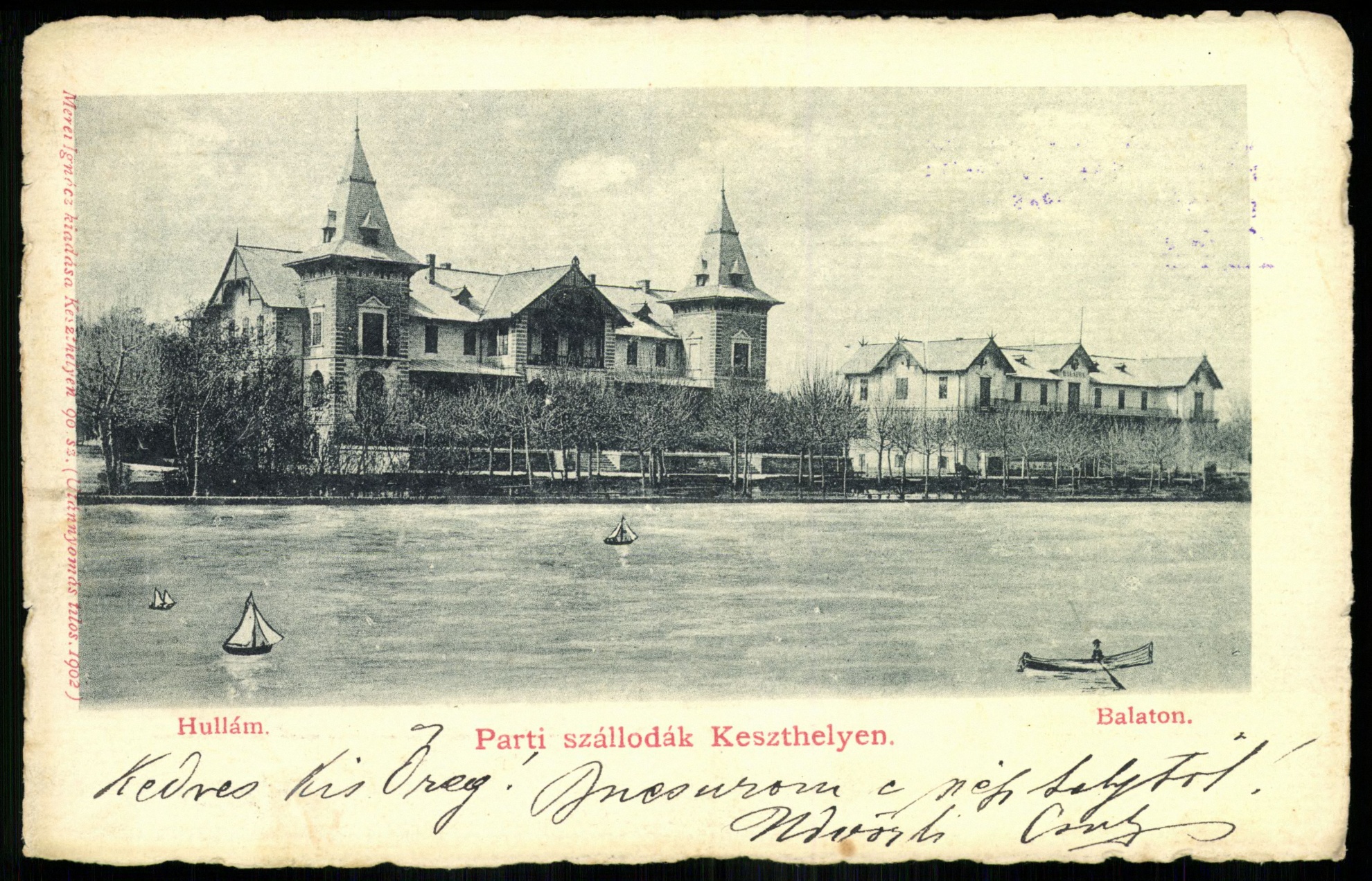 Keszthely Parti szállodák. Hullám. Balaton (Magyar Kereskedelmi és Vendéglátóipari Múzeum CC BY-NC-ND)