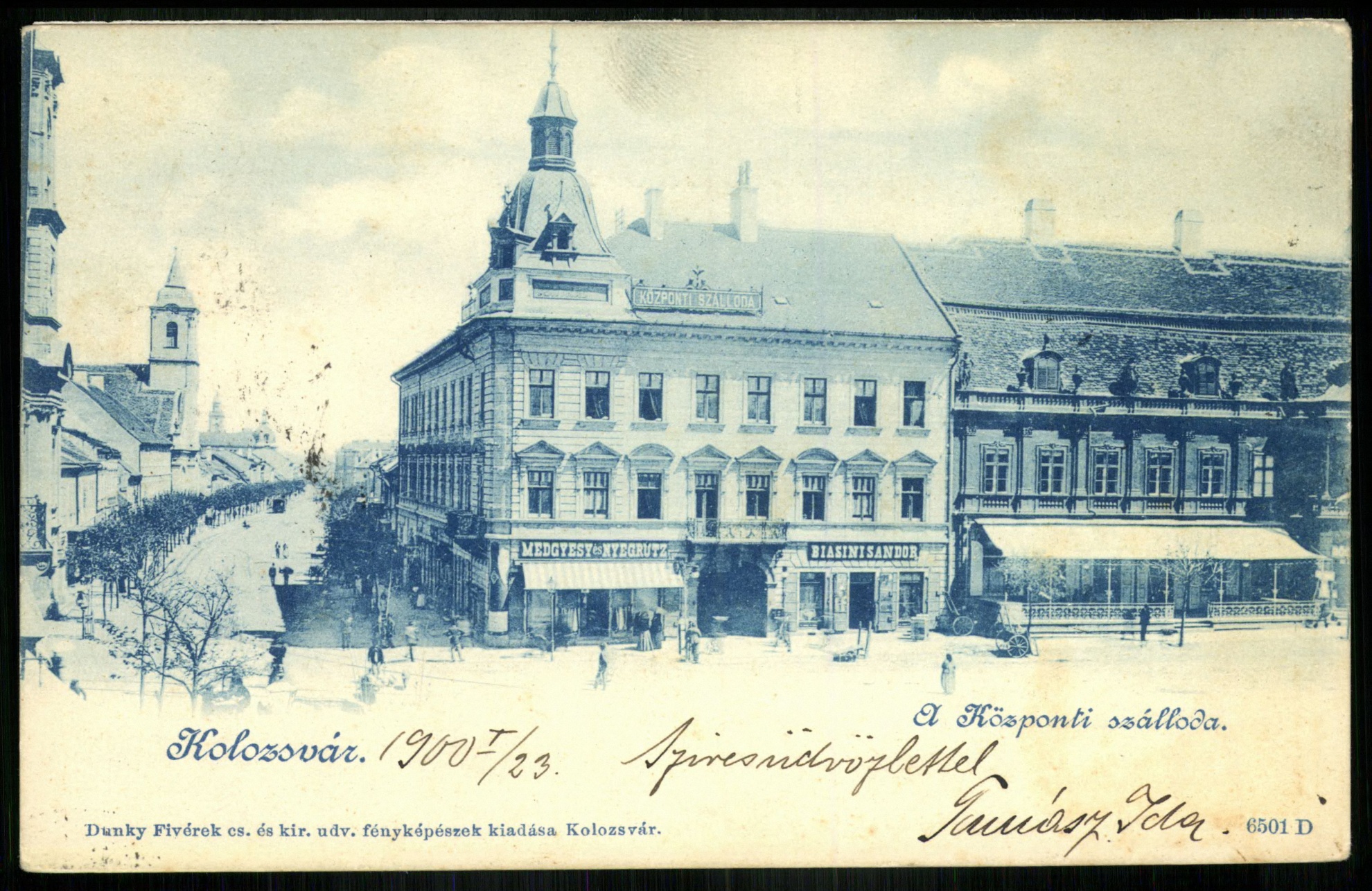 Kolozsvár Központi Szálloda (Magyar Kereskedelmi és Vendéglátóipari Múzeum CC BY-NC-ND)