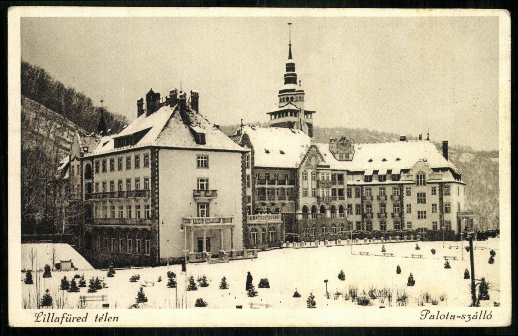 Lillafüred Palota szálló télen (Magyar Kereskedelmi és Vendéglátóipari Múzeum CC BY-NC-ND)