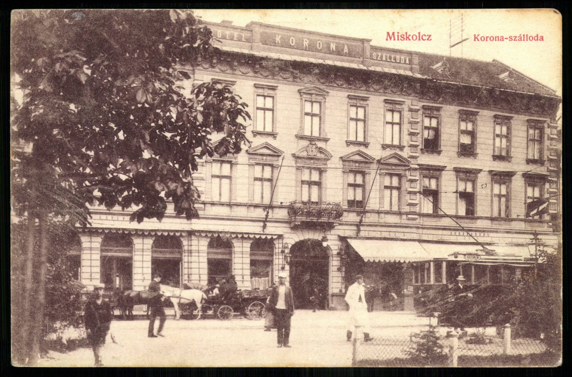 Miskolc Korona szálloda (Magyar Kereskedelmi és Vendéglátóipari Múzeum CC BY-NC-ND)