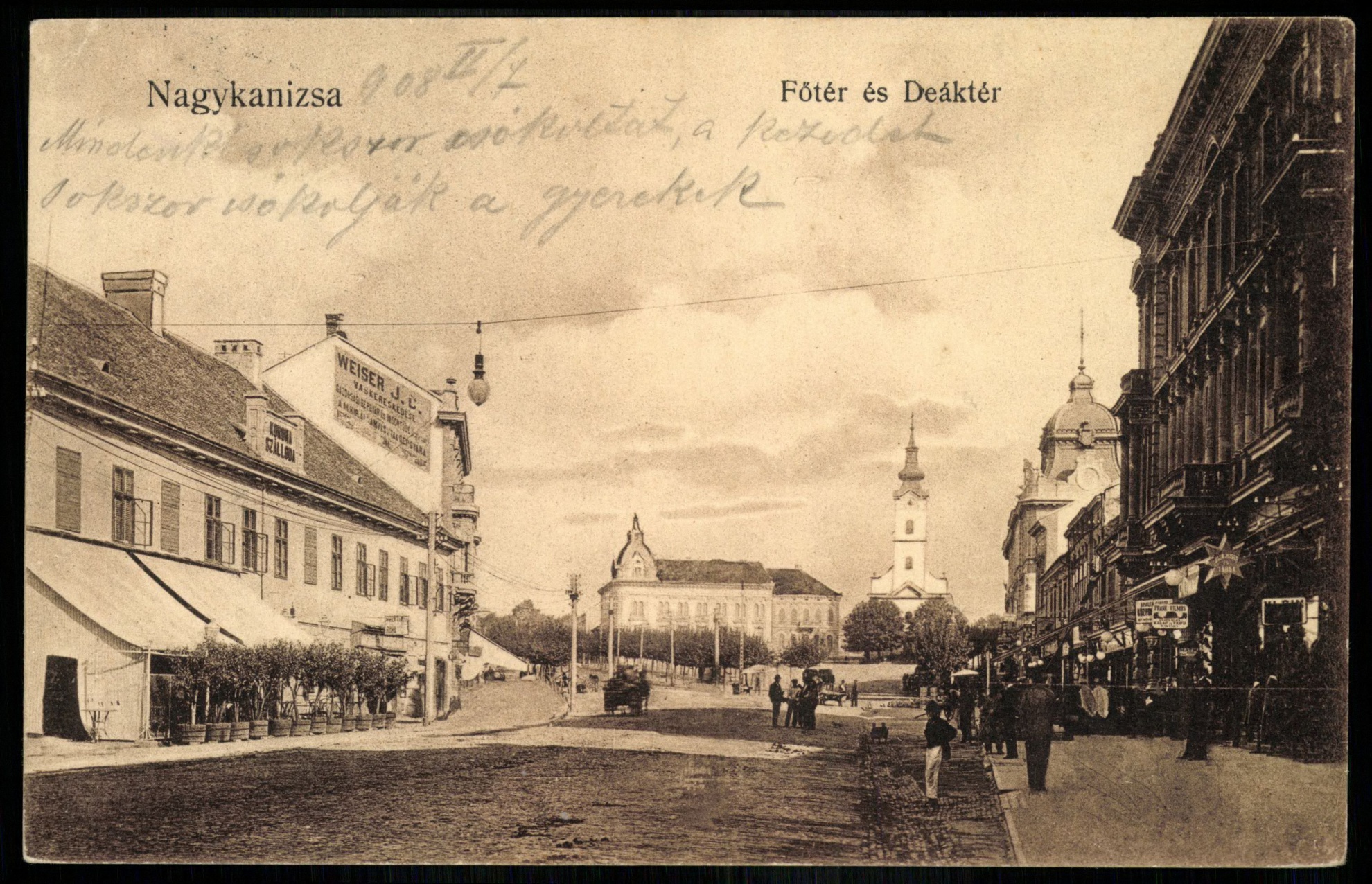 Nagykanizsa Főtér és Deák tér (Magyar Kereskedelmi és Vendéglátóipari Múzeum CC BY-NC-ND)