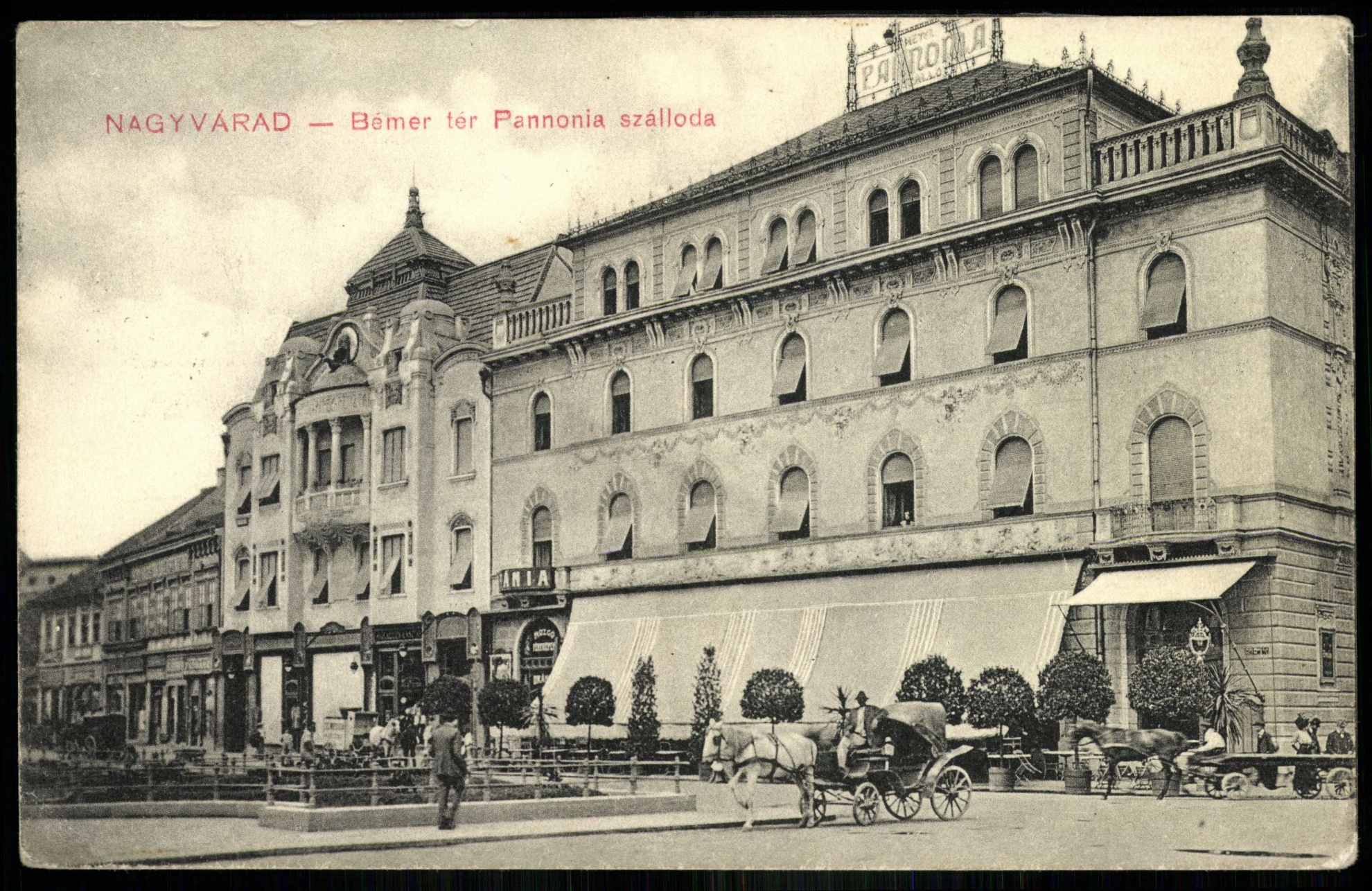 Nagyvárad Bémer tér Pannonia szálloda (Magyar Kereskedelmi és Vendéglátóipari Múzeum CC BY-NC-ND)