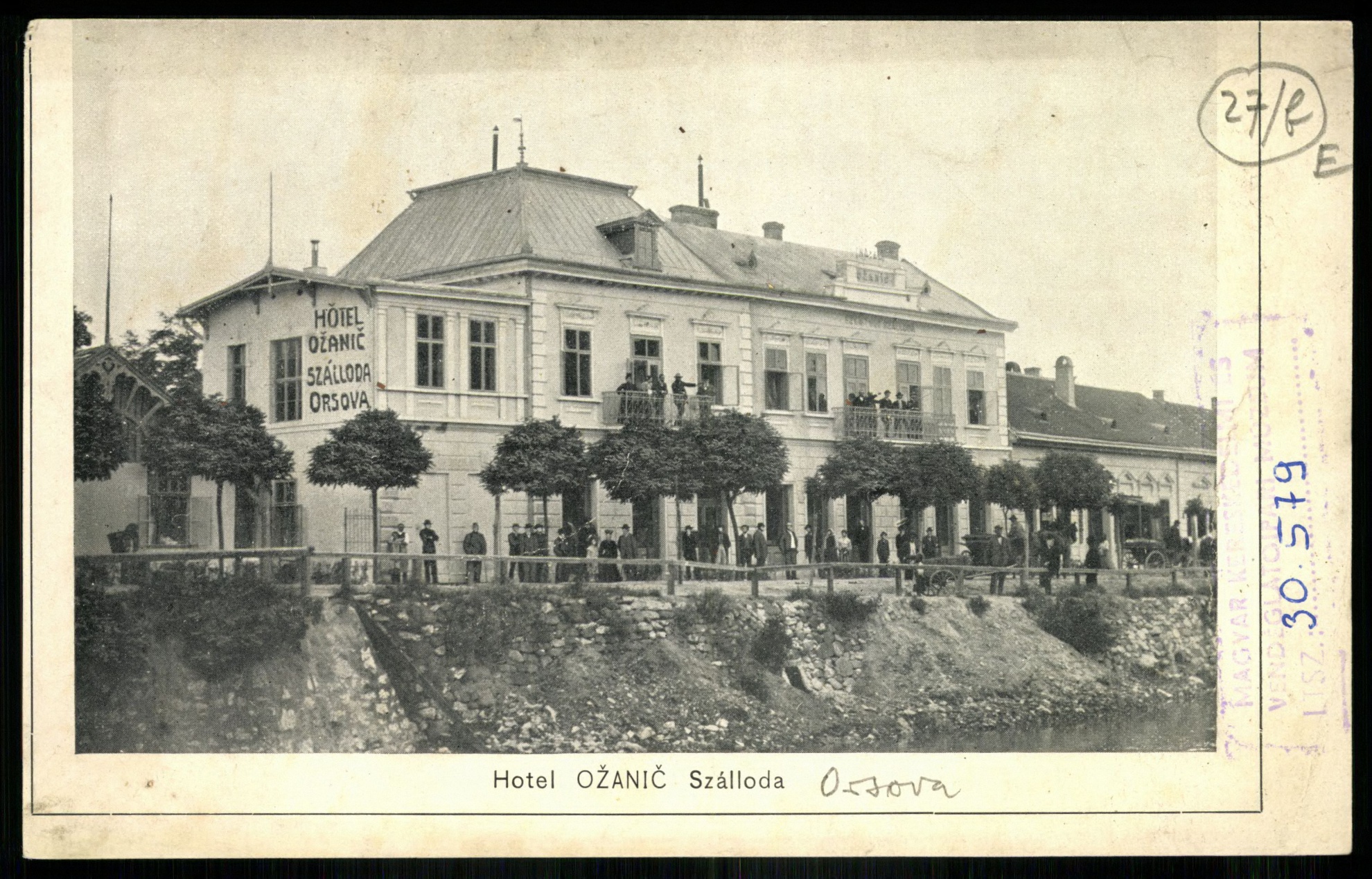 Orsova Hotel Ožanič szálloda (Magyar Kereskedelmi és Vendéglátóipari Múzeum CC BY-NC-ND)