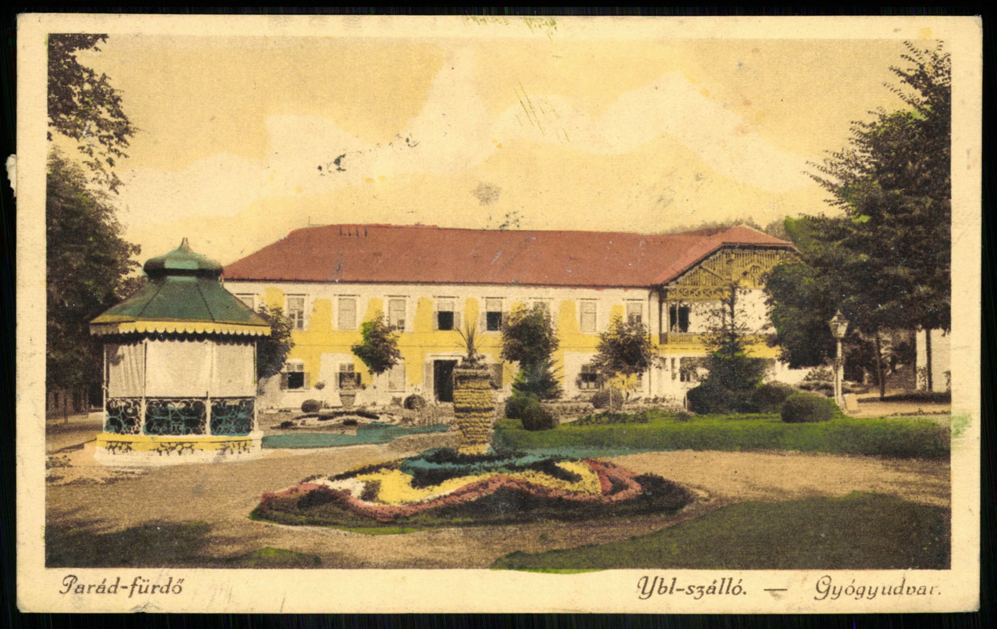 Parádfürdő Ybl szálló - Gyógyudvar (Magyar Kereskedelmi és Vendéglátóipari Múzeum CC BY-NC-ND)