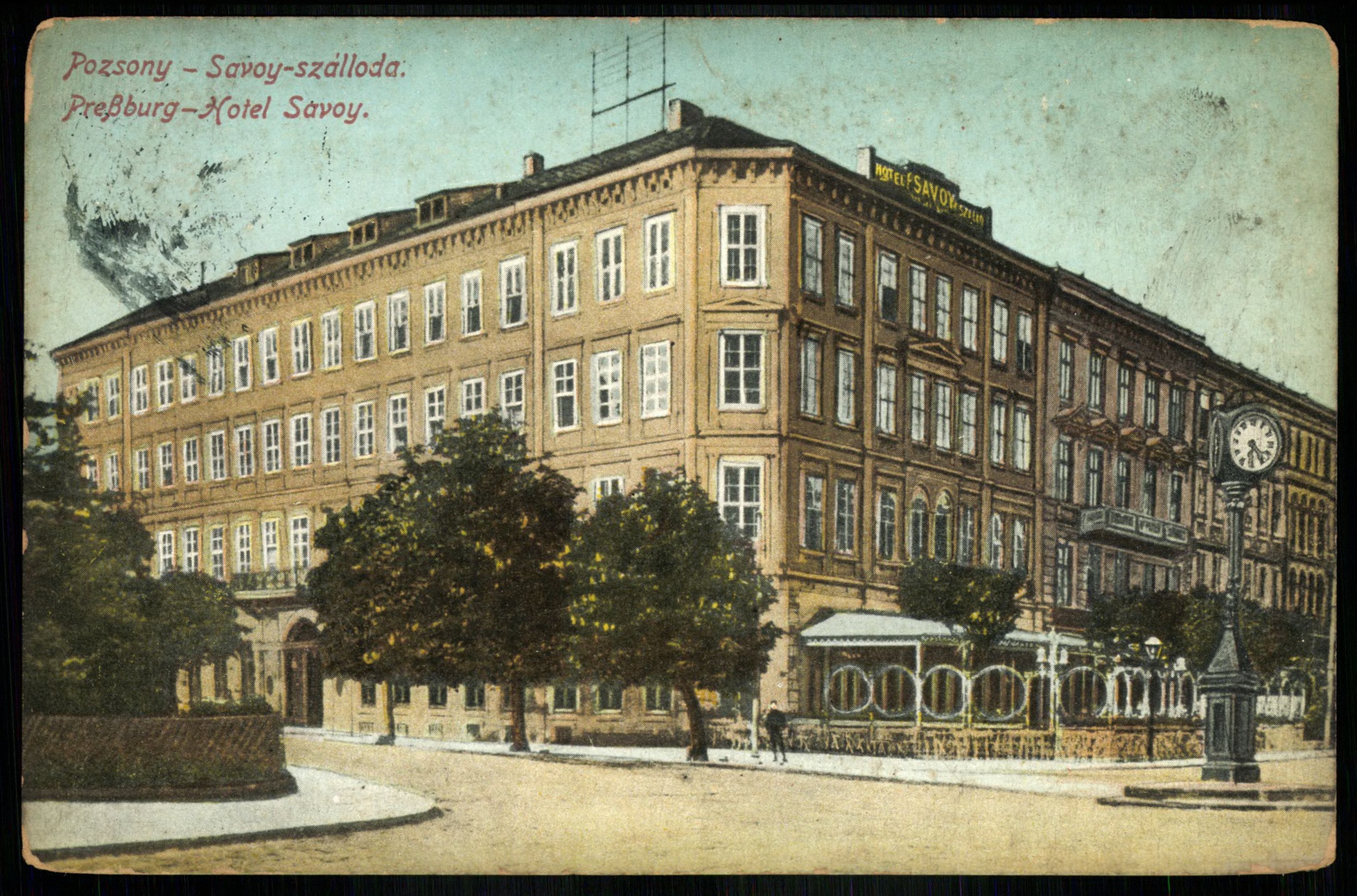 Pozsony Savoy szálloda (Magyar Kereskedelmi és Vendéglátóipari Múzeum CC BY-NC-ND)