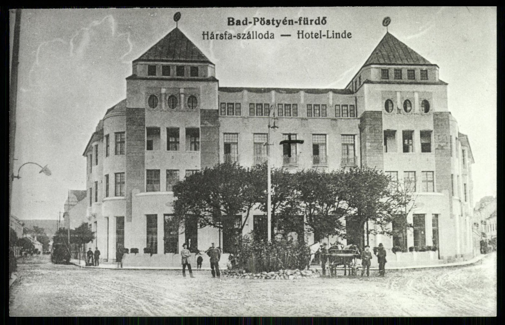 Pöstyénfürdő Hársfa szálloda (Magyar Kereskedelmi és Vendéglátóipari Múzeum CC BY-NC-ND)