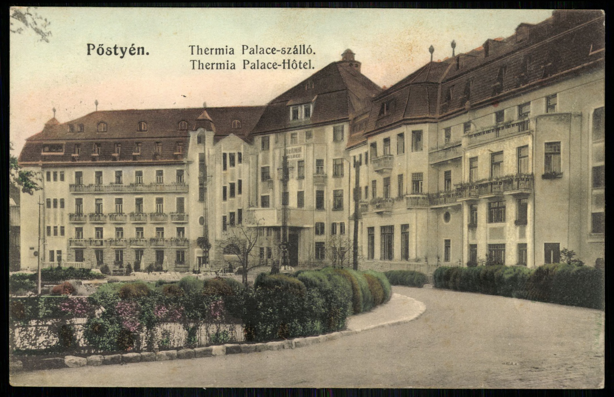 Pöstyén Thermia Palace szálló (Magyar Kereskedelmi és Vendéglátóipari Múzeum CC BY-NC-ND)