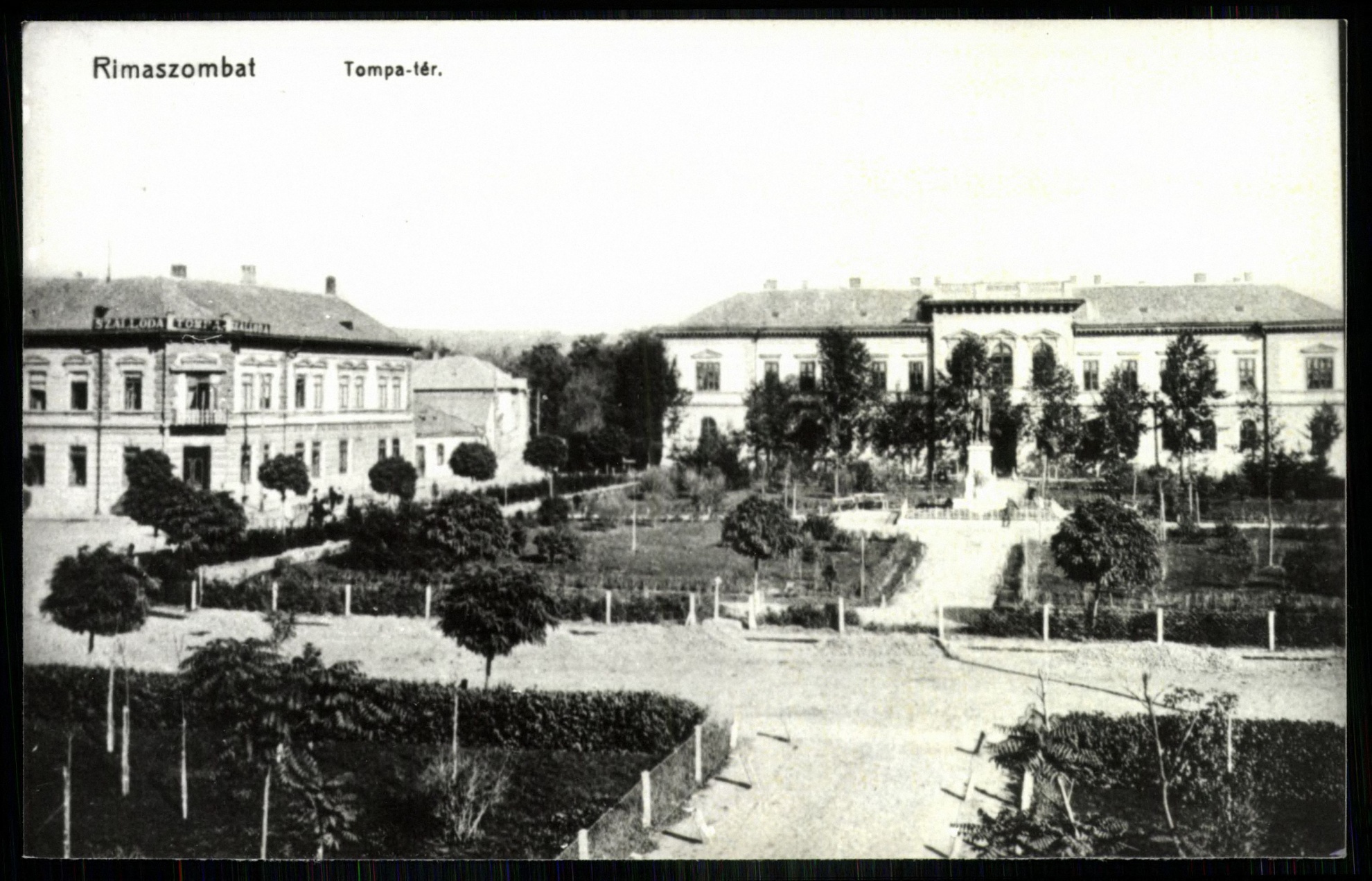 Rimaszombat Tompa tér. Tompa Szálloda (Magyar Kereskedelmi és Vendéglátóipari Múzeum CC BY-NC-ND)