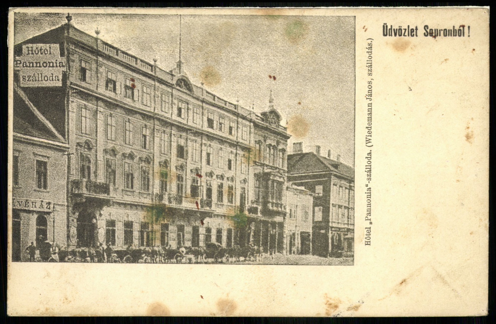 Sopron Hotel „Pannónia” szálloda (Magyar Kereskedelmi és Vendéglátóipari Múzeum CC BY-NC-ND)