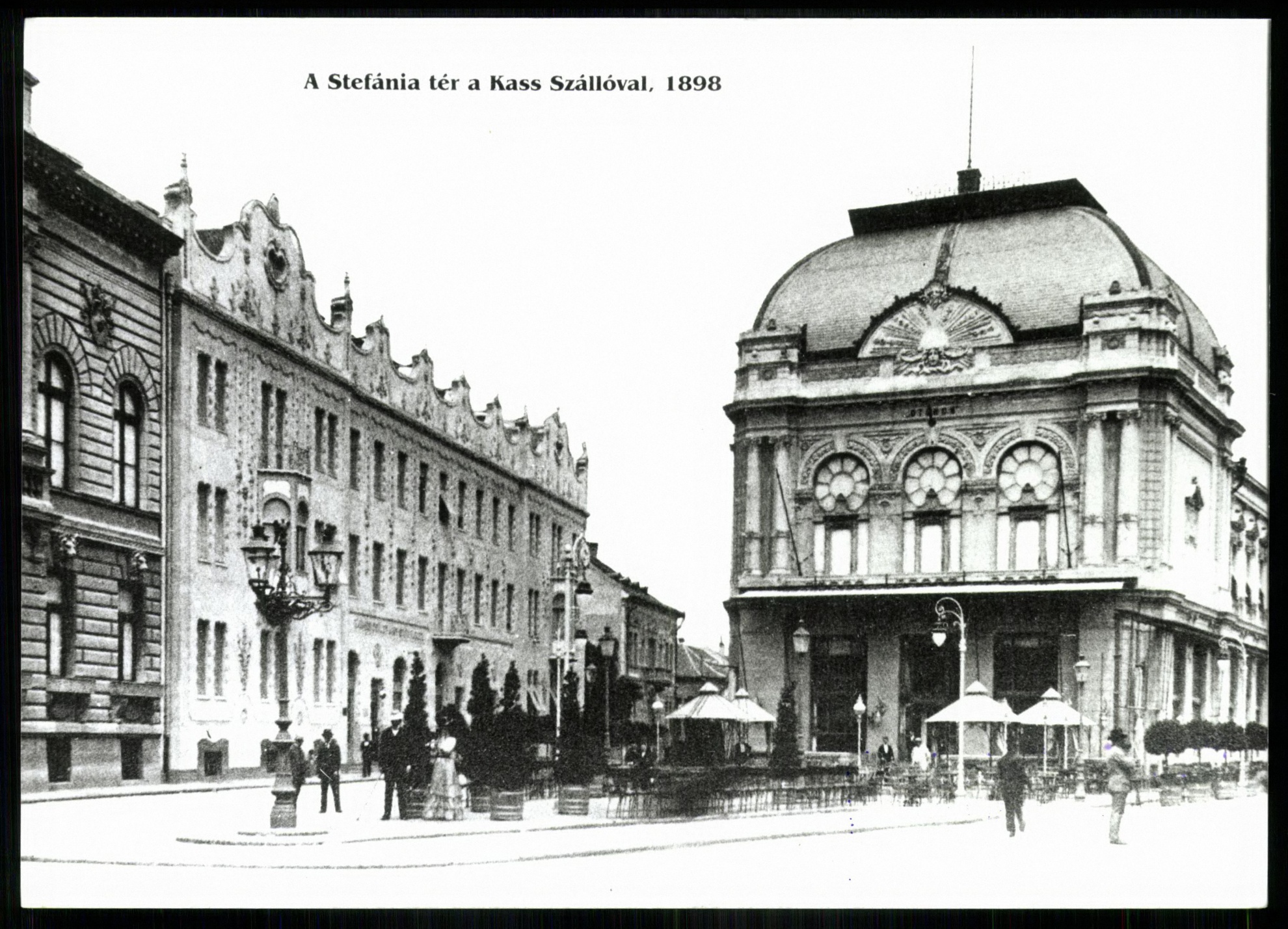 Szeged A Stefánia tér a Kass szállóval (Magyar Kereskedelmi és Vendéglátóipari Múzeum CC BY-NC-ND)